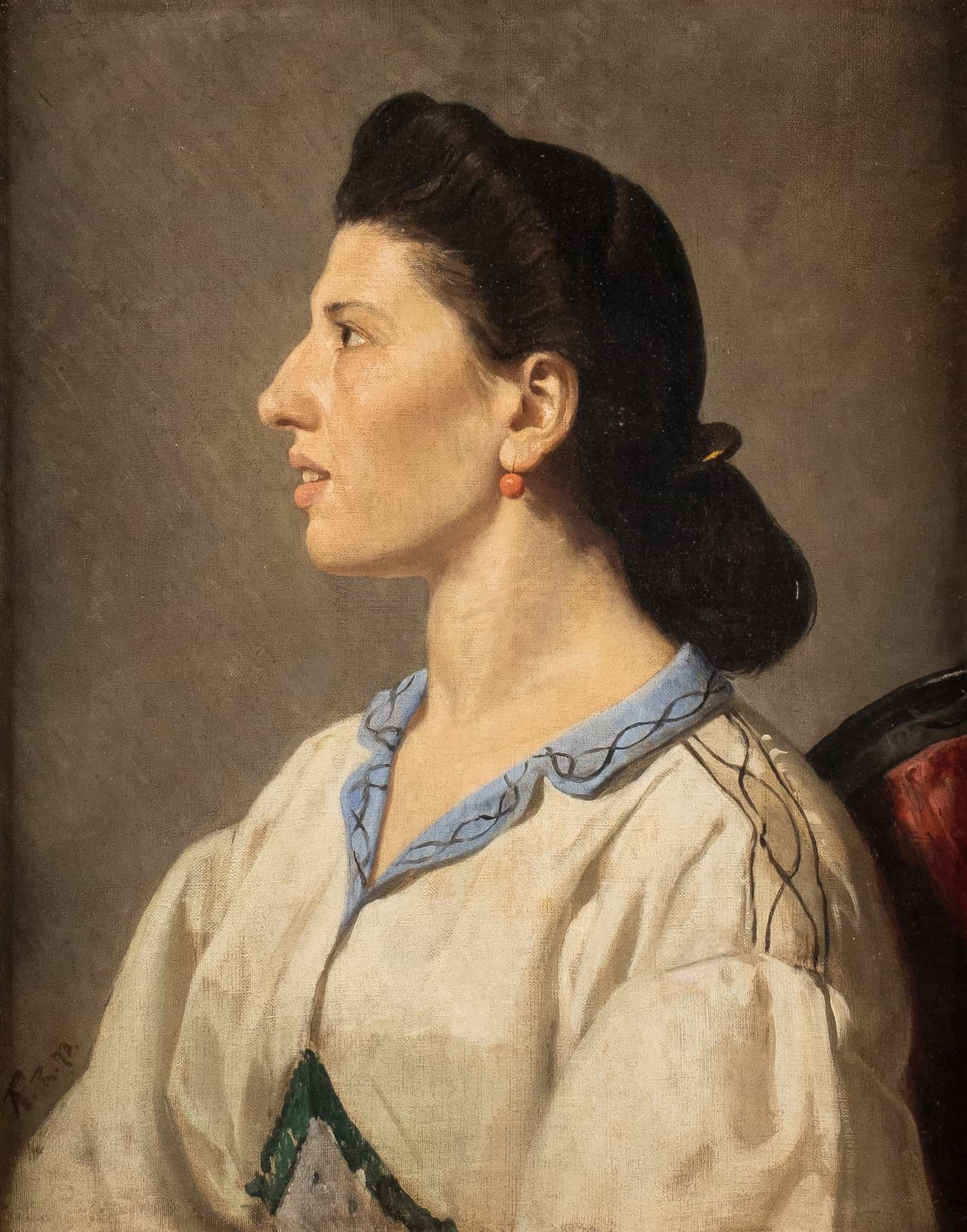 Portrait Of An Italian Woman by Anselm Feuerbach