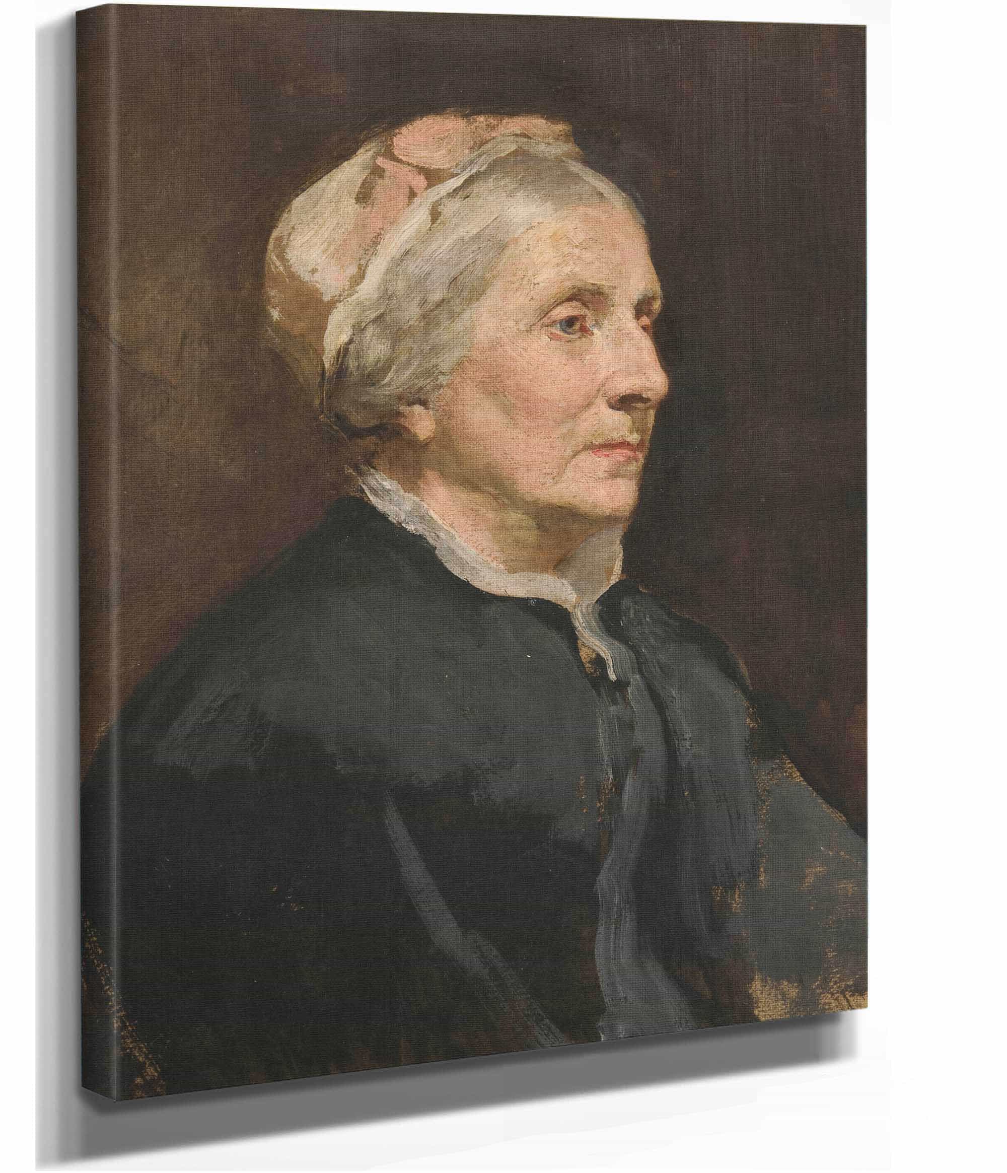Portrait Of An Older Woman by Edwin Austin Abbey - Image 2