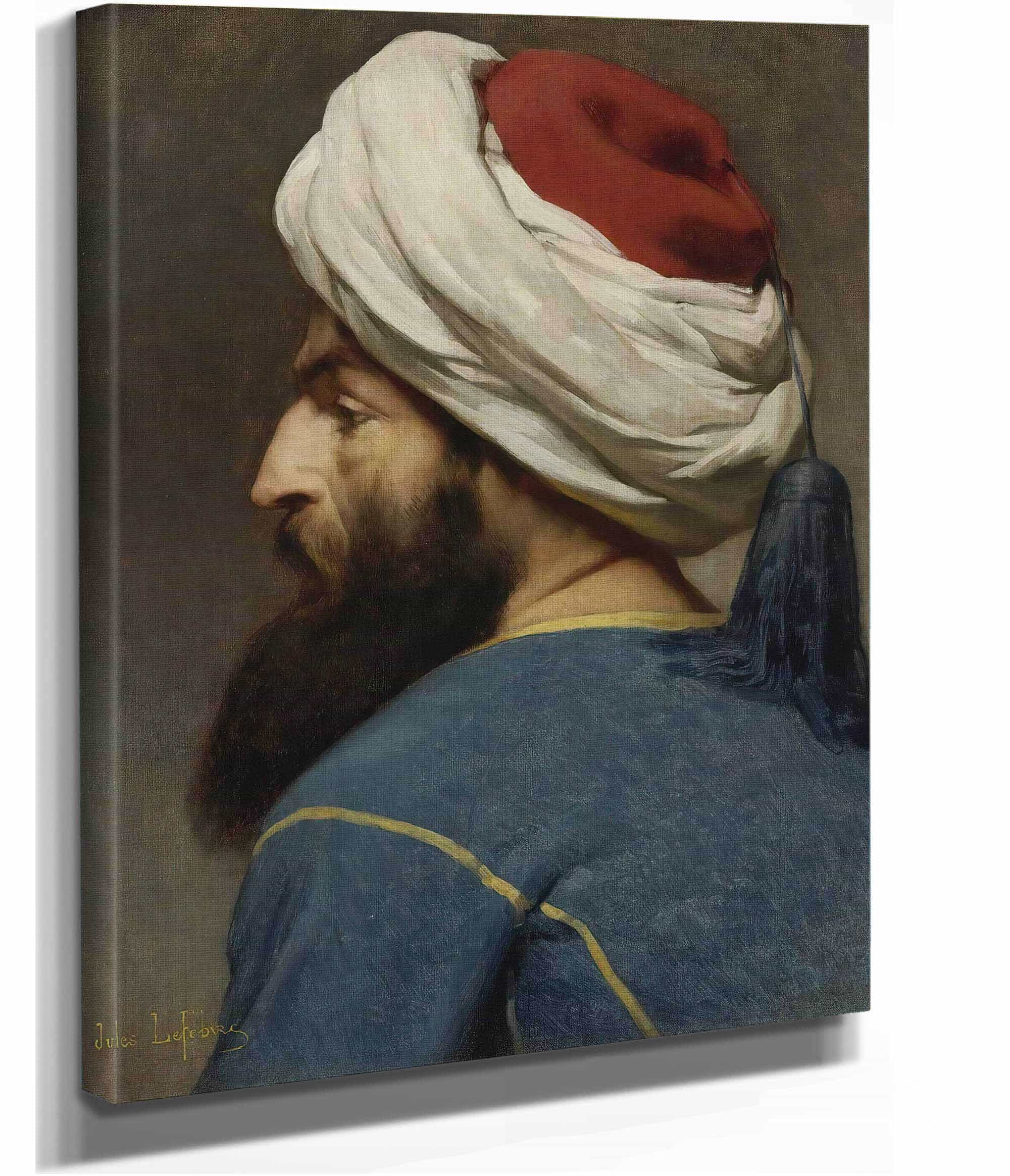 Portrait Of An Ottoman by Jules Joseph Lefebvre - Image 2