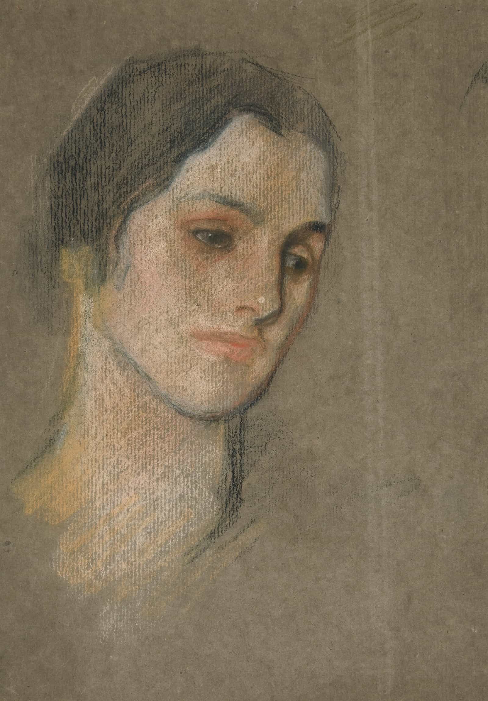 Portrait Of An Unidentified Woman by Edwin Austin Abbey - Image 2