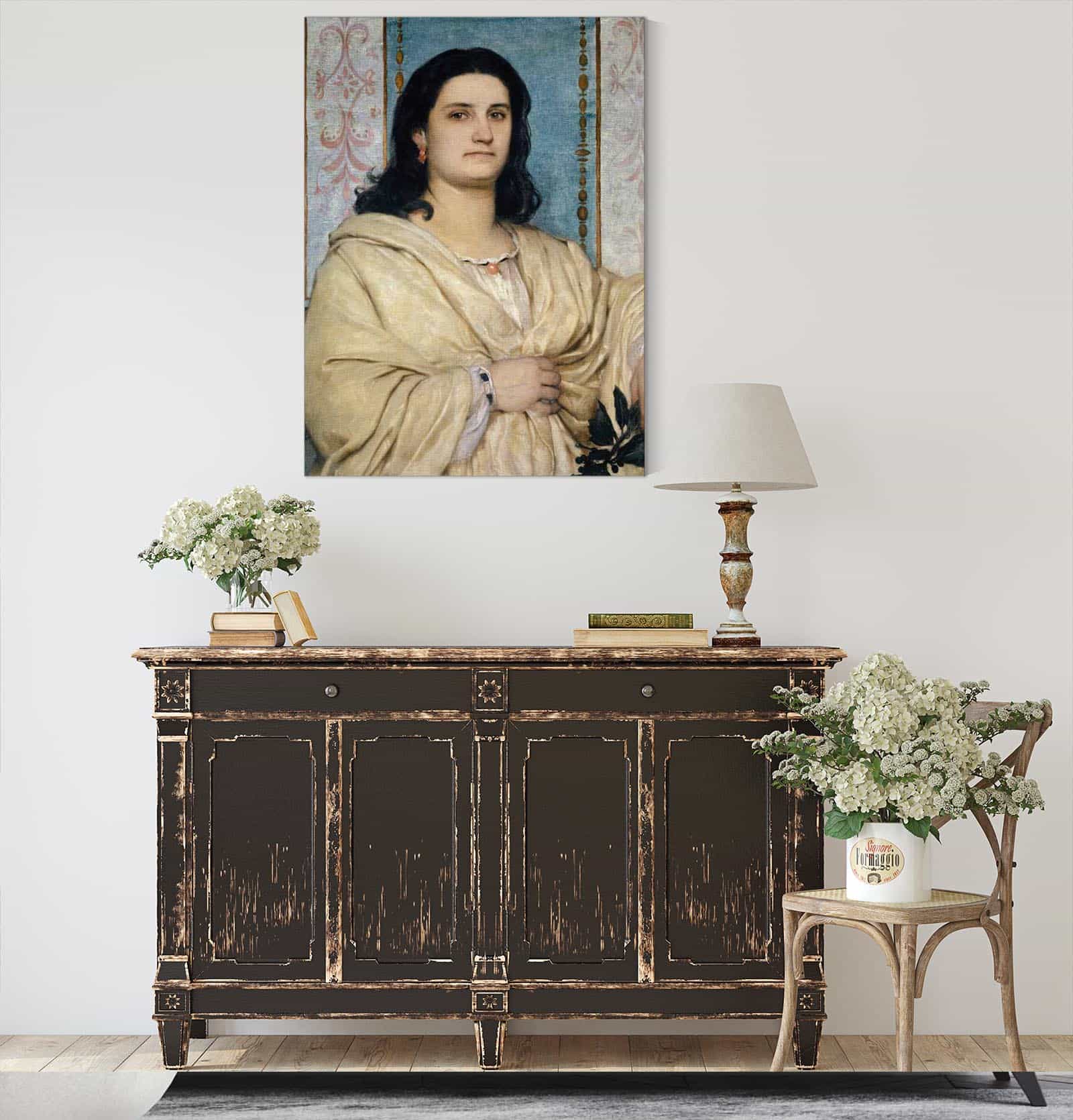 Portrait Of Angela Bocklin As A Muse by Arnold Bocklin - Image 4