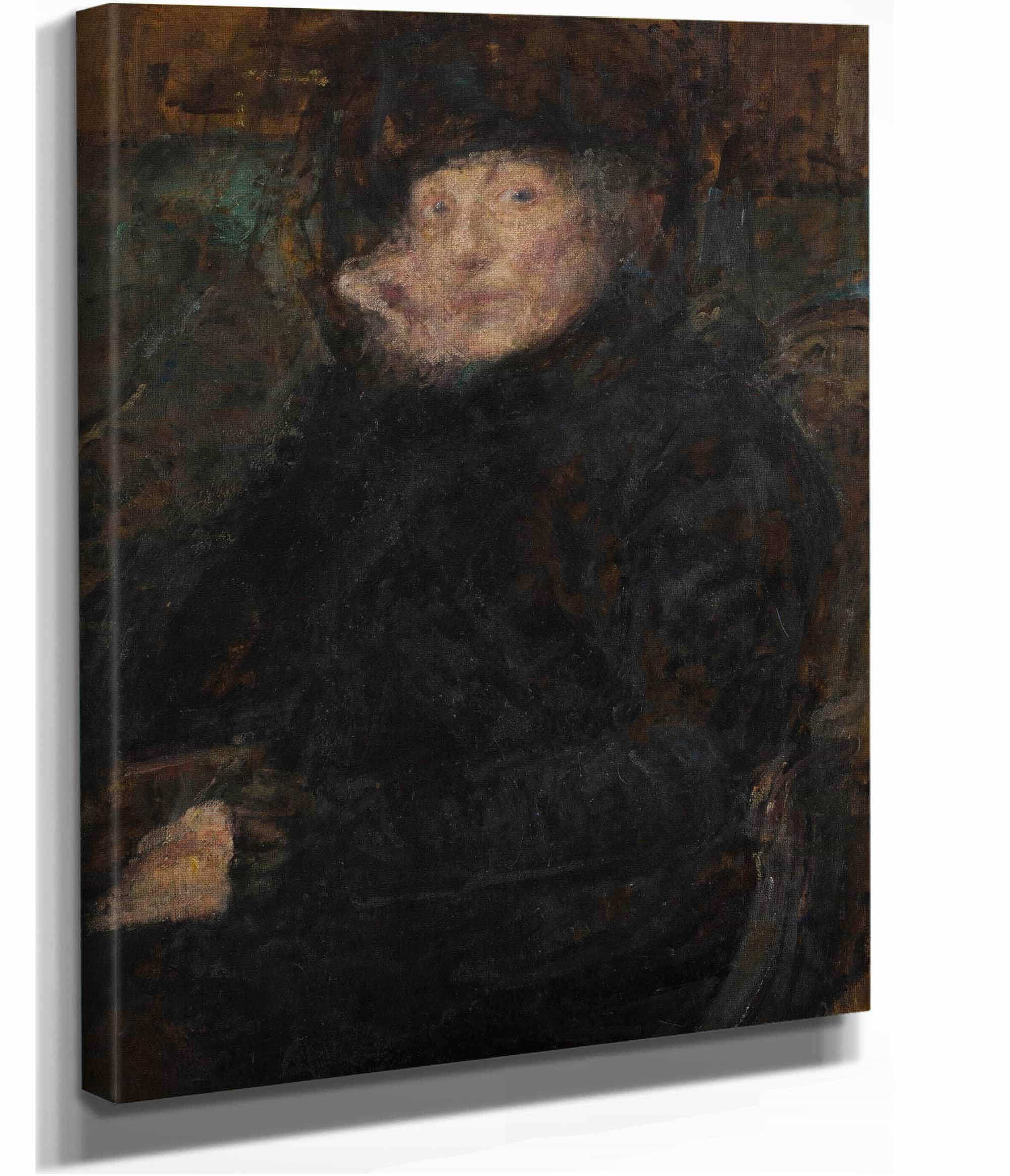 Portrait Of Anna Ginzberg by Olga Boznanska - Image 2