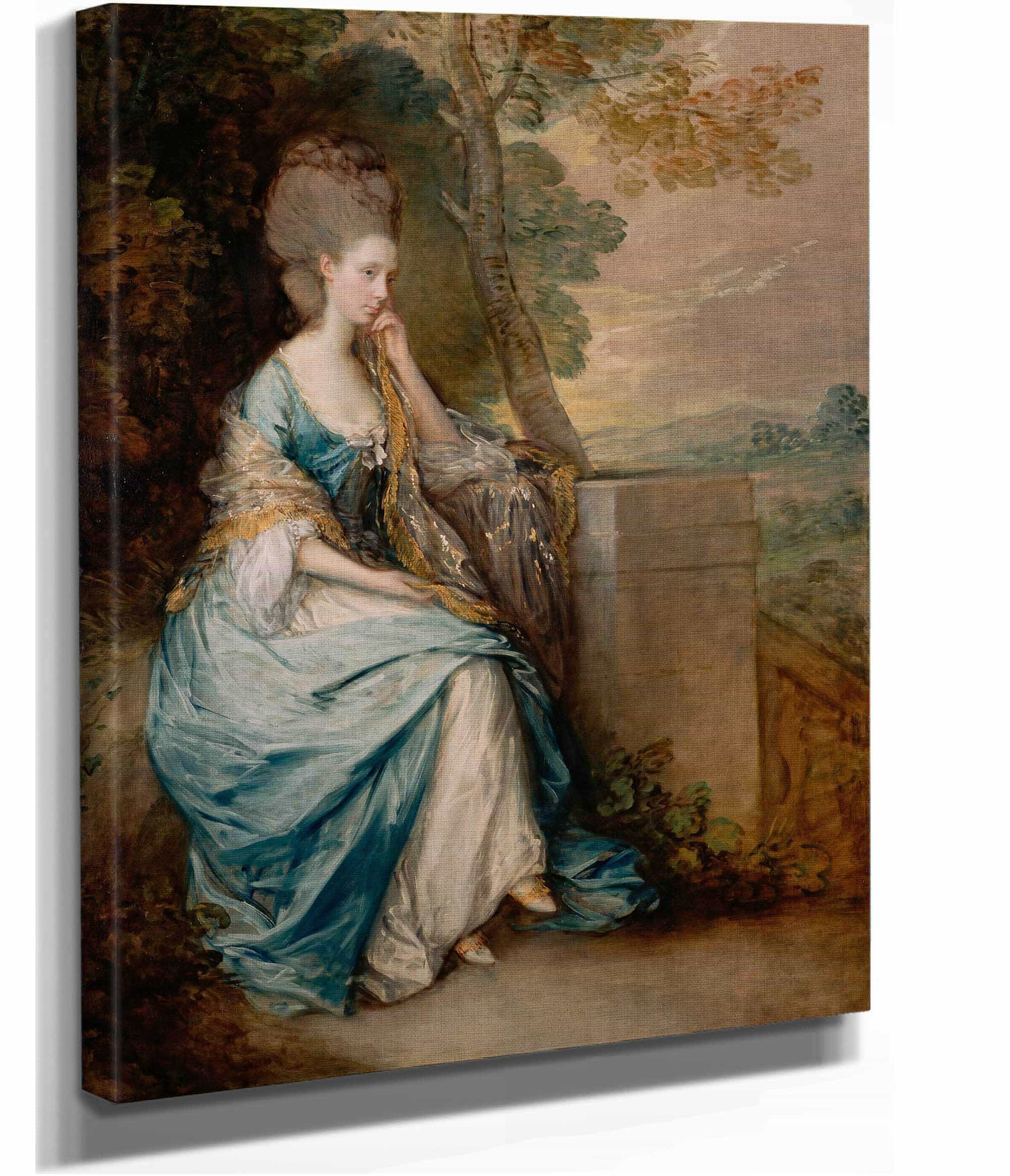 Portrait Of Anne Countess Of Chesterfield by Thomas Gainsborough - Image 2