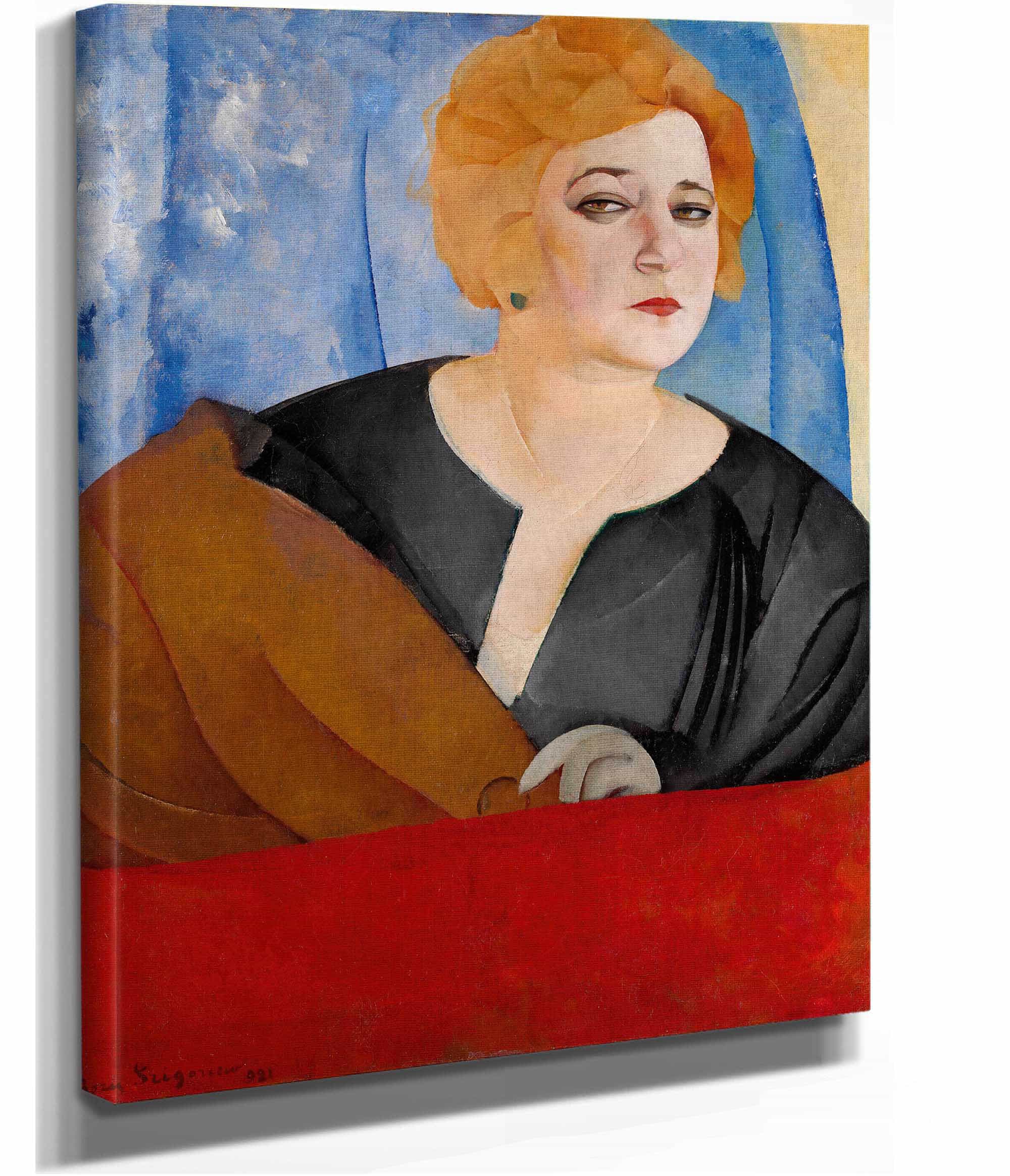 Portrait Of Anne Sergeevna Sergeeva by Boris Grigoriev - Image 2