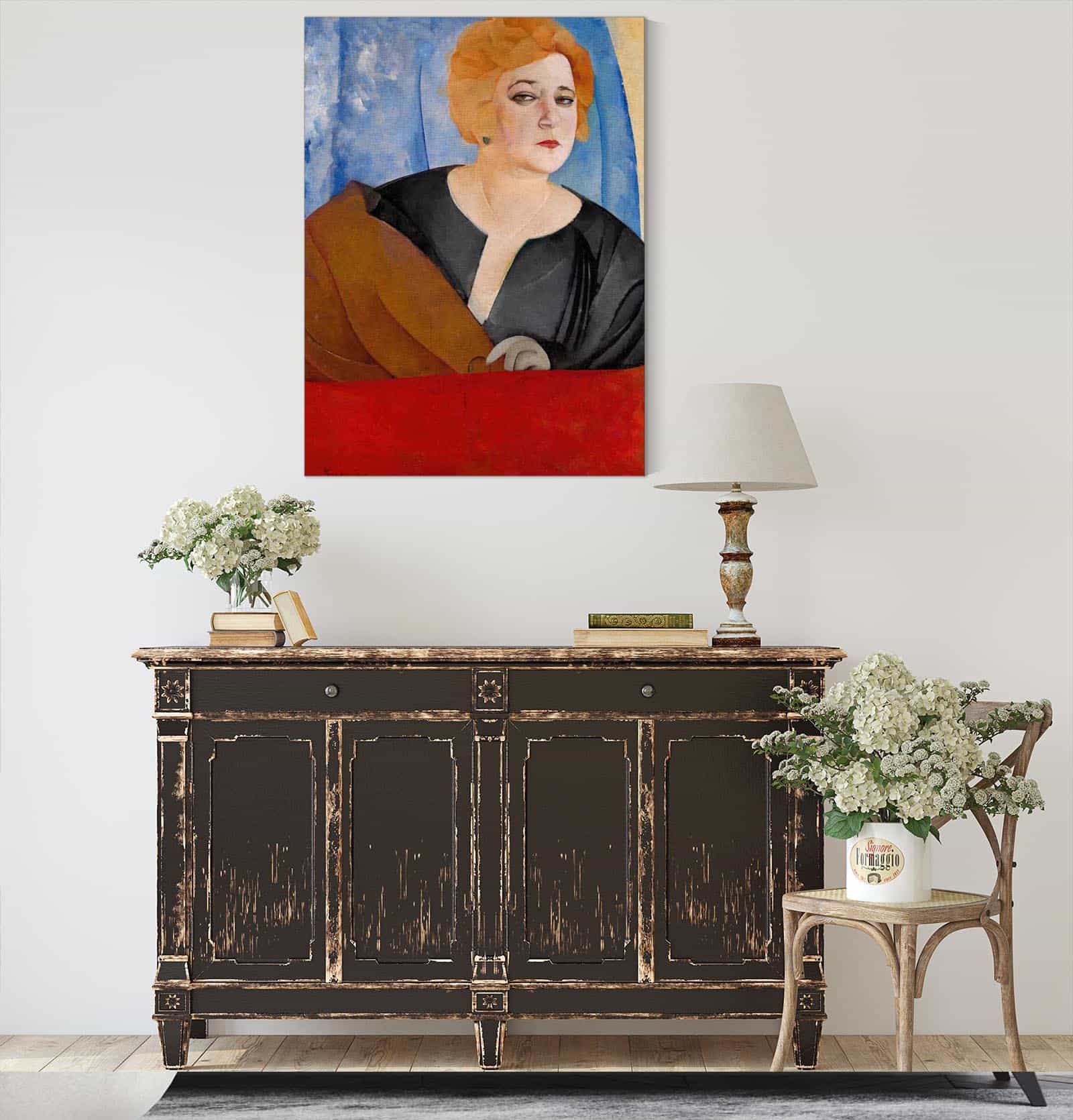 Portrait Of Anne Sergeevna Sergeeva by Boris Grigoriev - Image 4