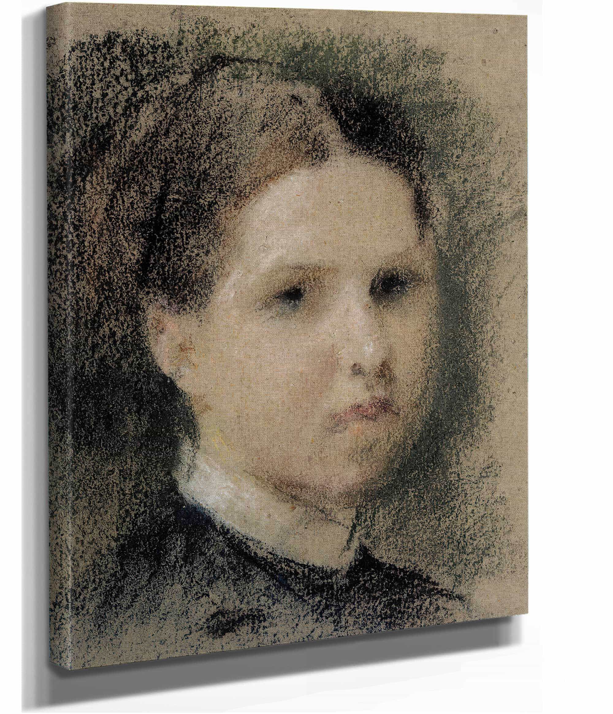 Portrait Of Annie Edelfelt  by Albert Edelfelt - Image 2