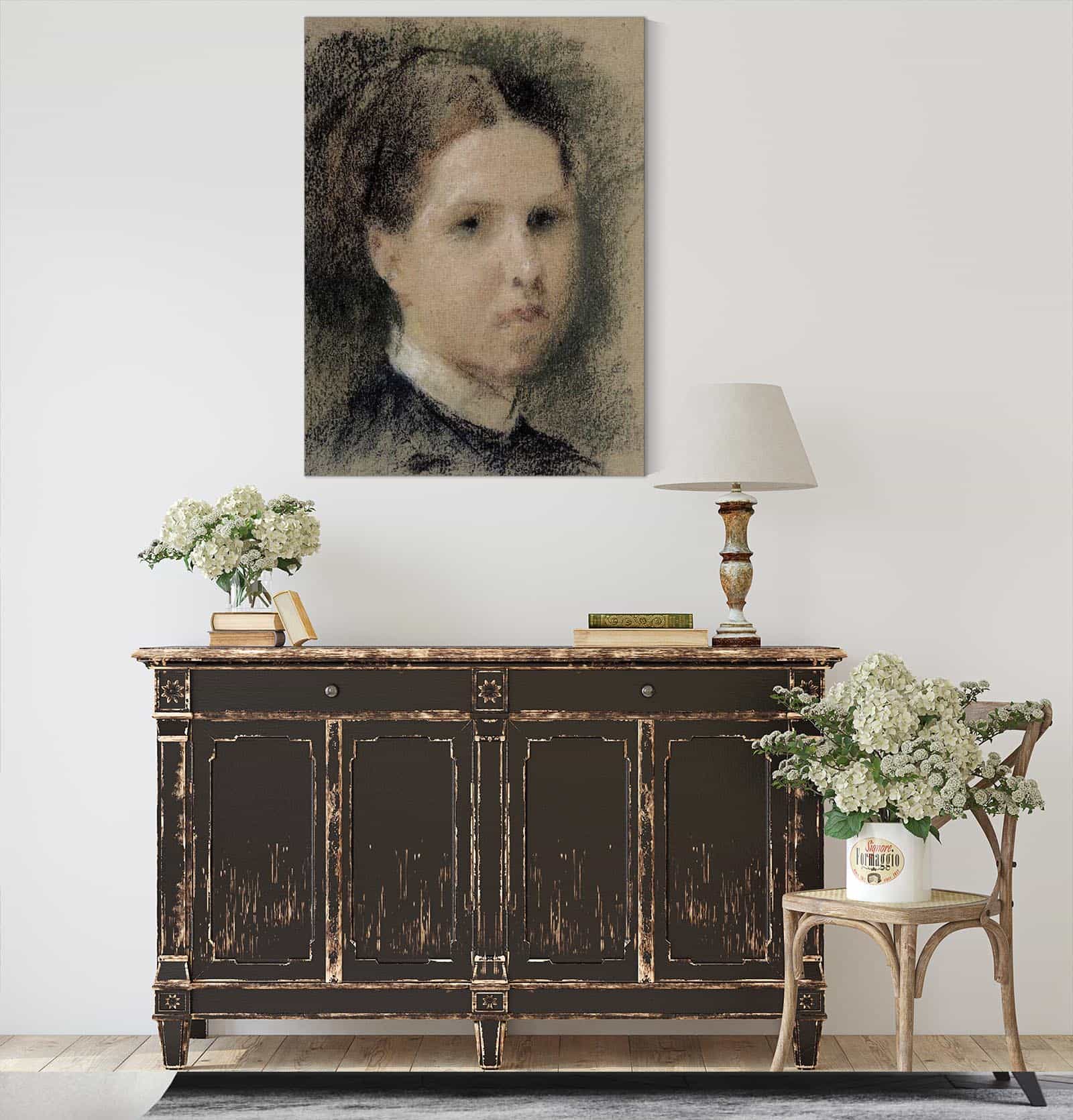 Portrait Of Annie Edelfelt  by Albert Edelfelt - Image 4