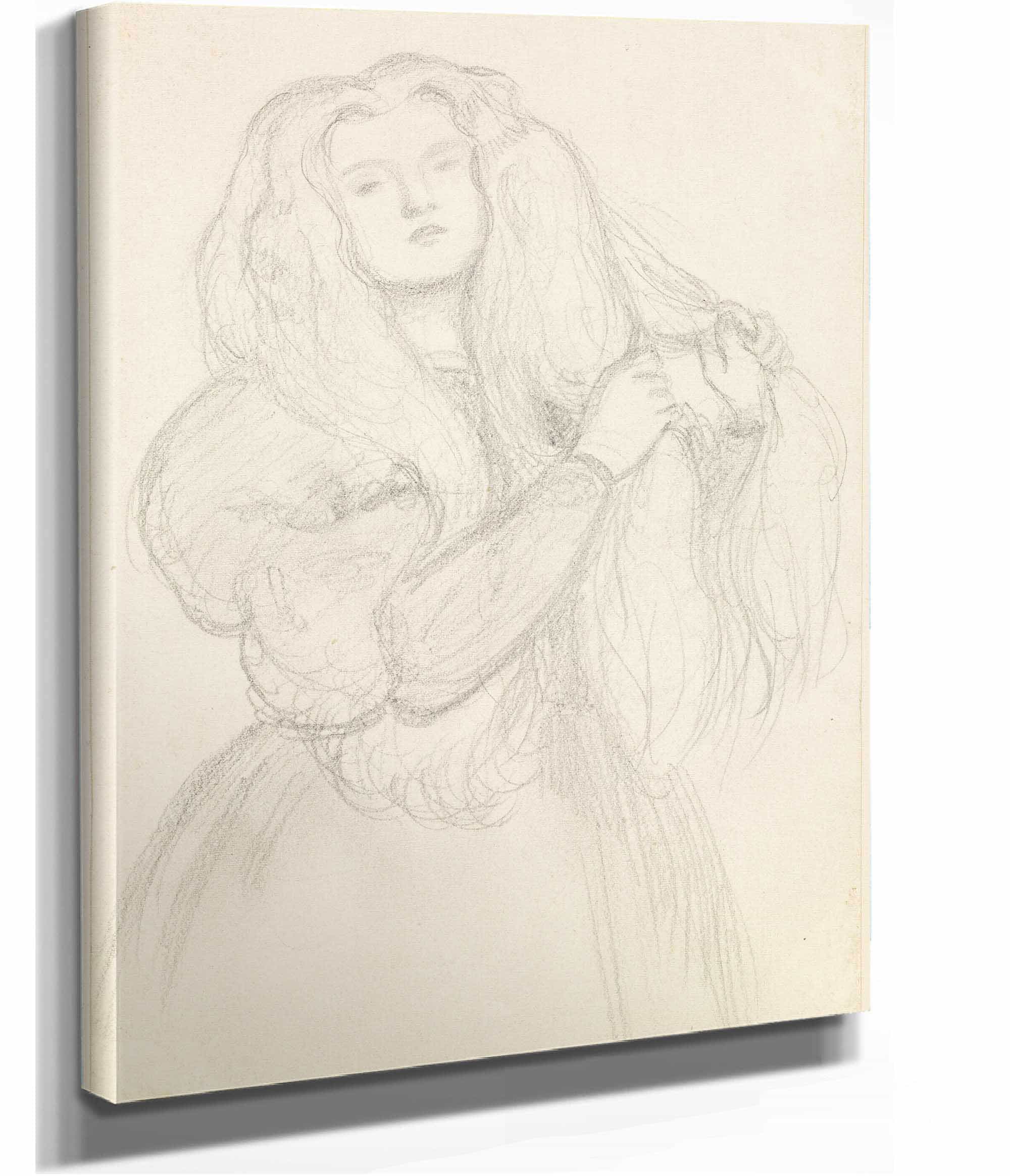 Portrait Of Annie Miller by Dante Gabriel Rossetti - Image 2
