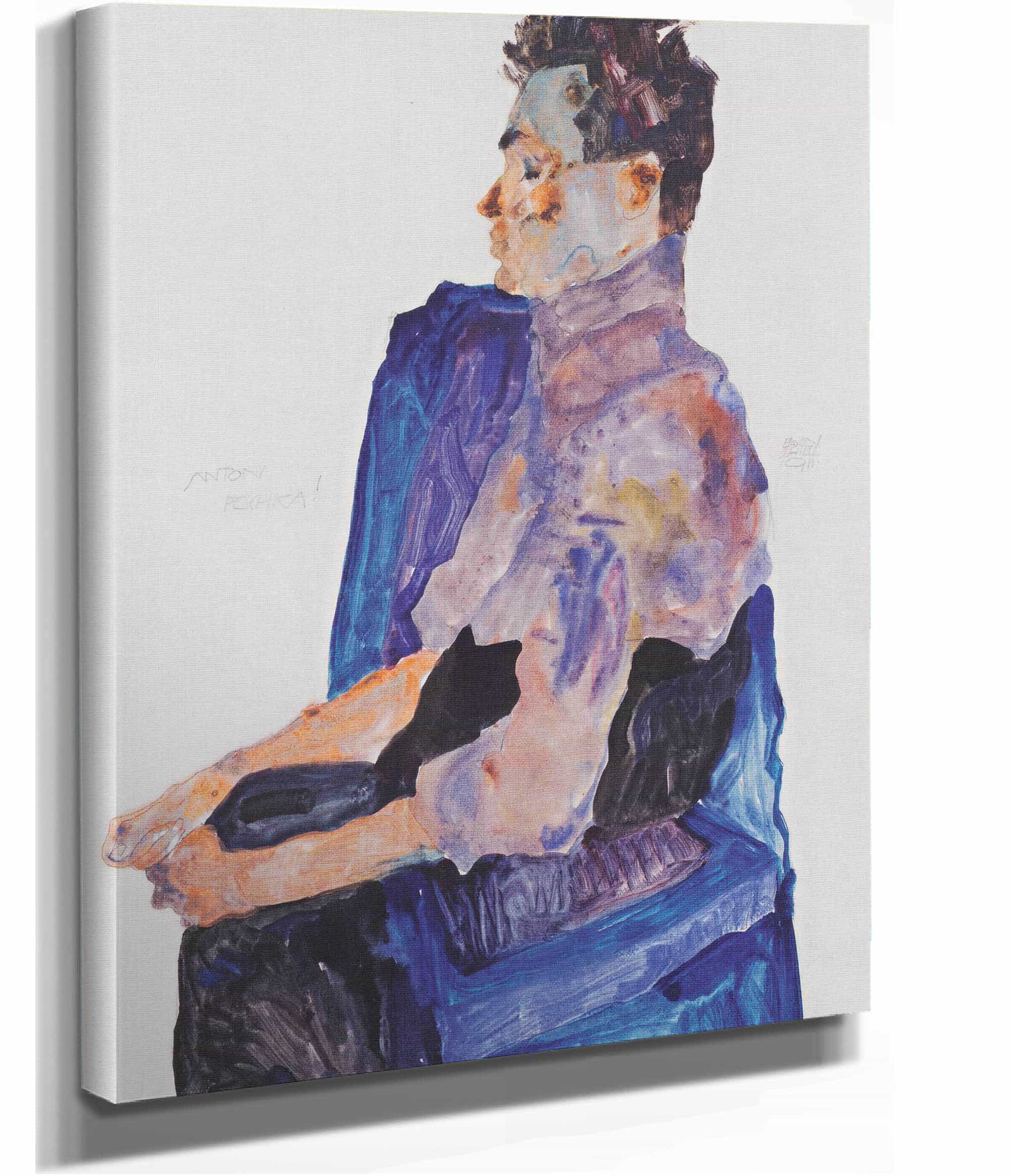 Portrait Of Anton Peschka by Egon Schiele - Image 2