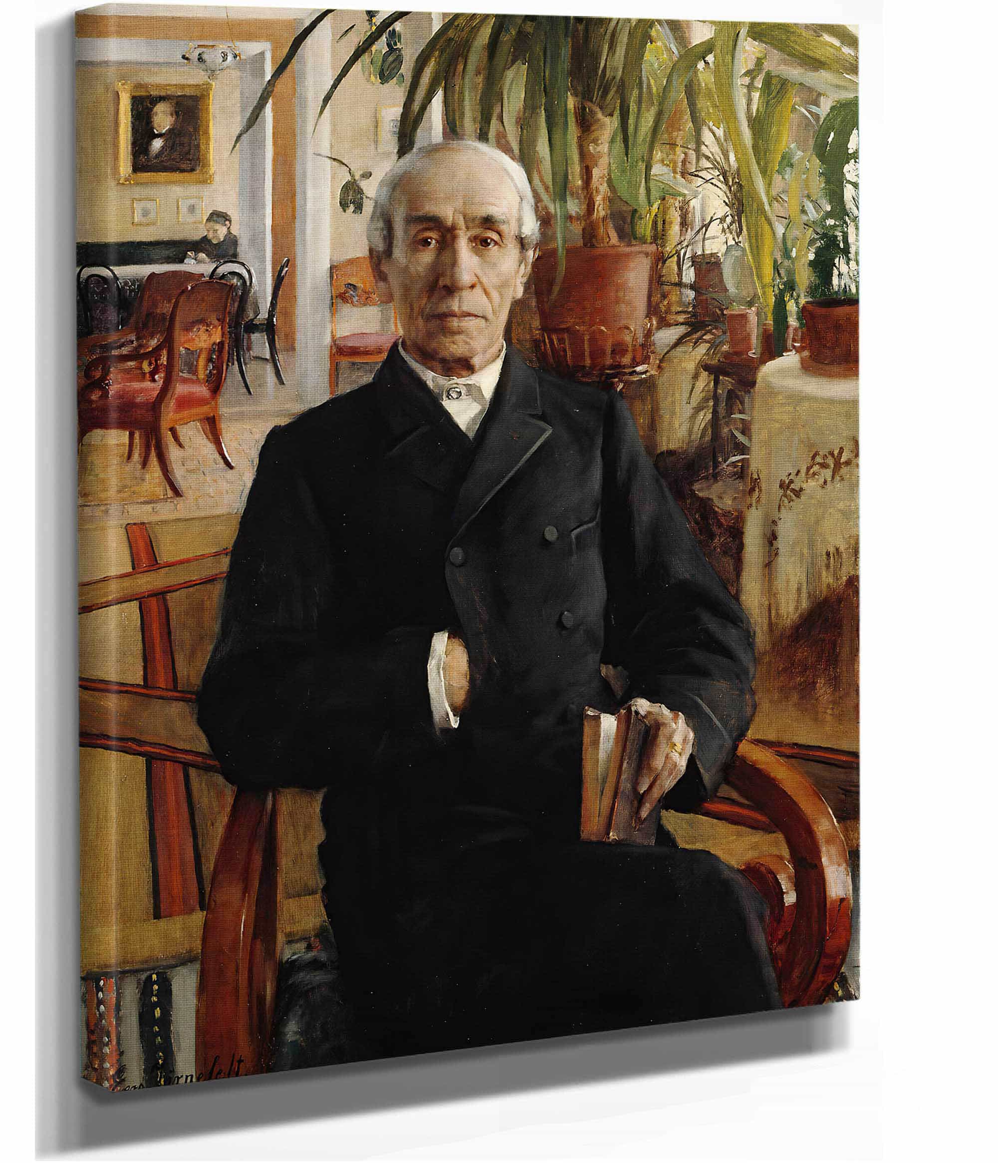 Portrait Of Baron Johan Philip Palmen Vice Chancellor Of The University by Eero Jarnefelt - Image 2