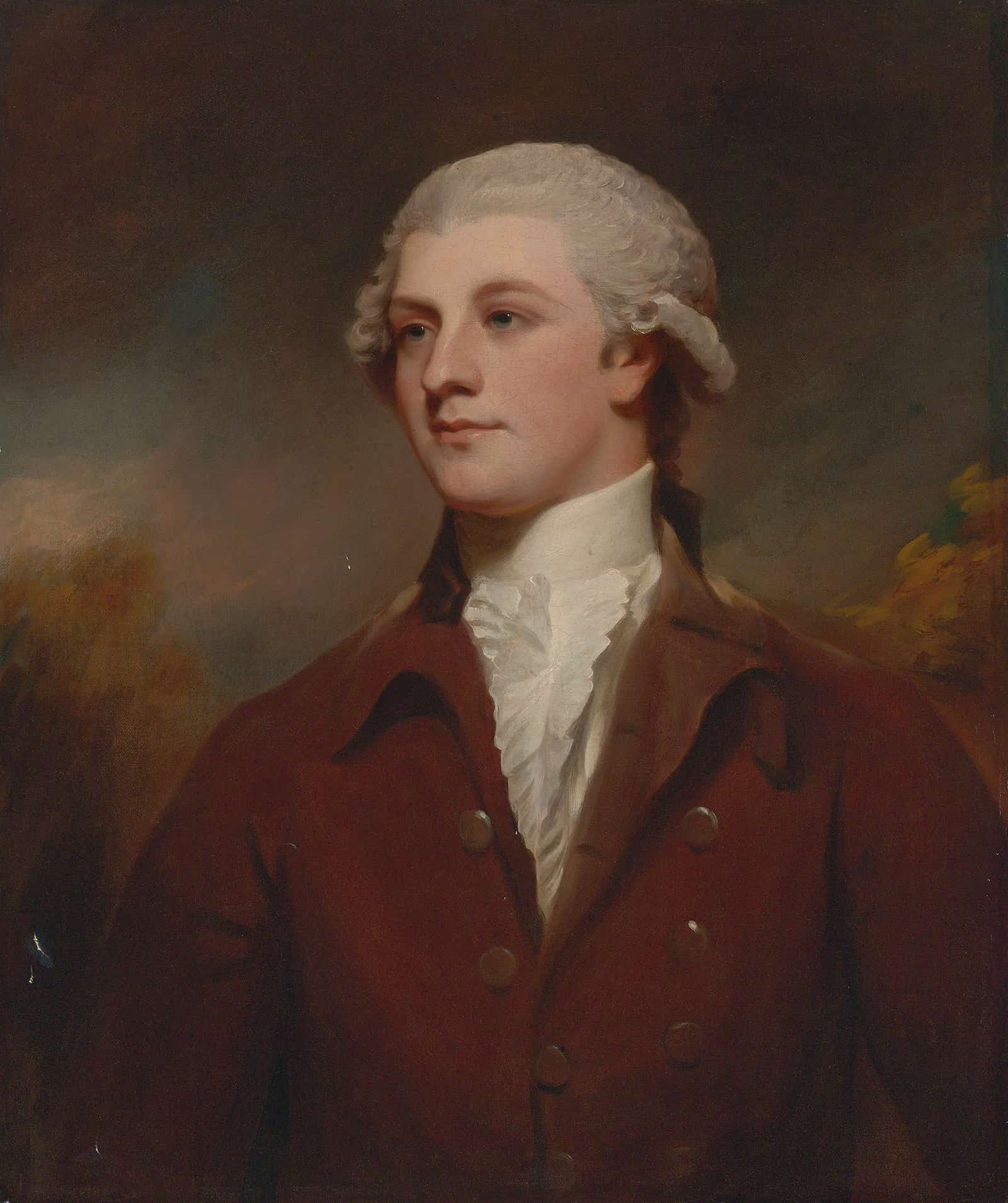 Portrait Of Bryan Cooke Of Owston by George Romney