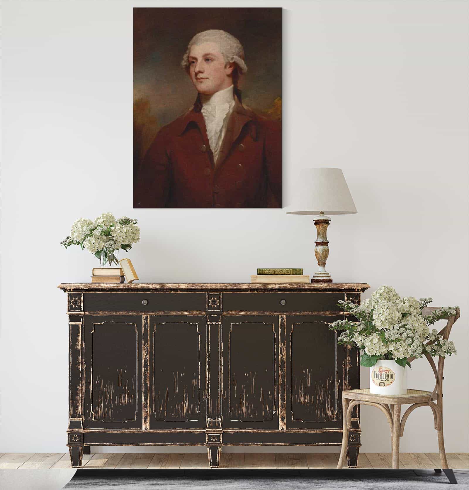 Portrait Of Bryan Cooke Of Owston by George Romney - Image 4