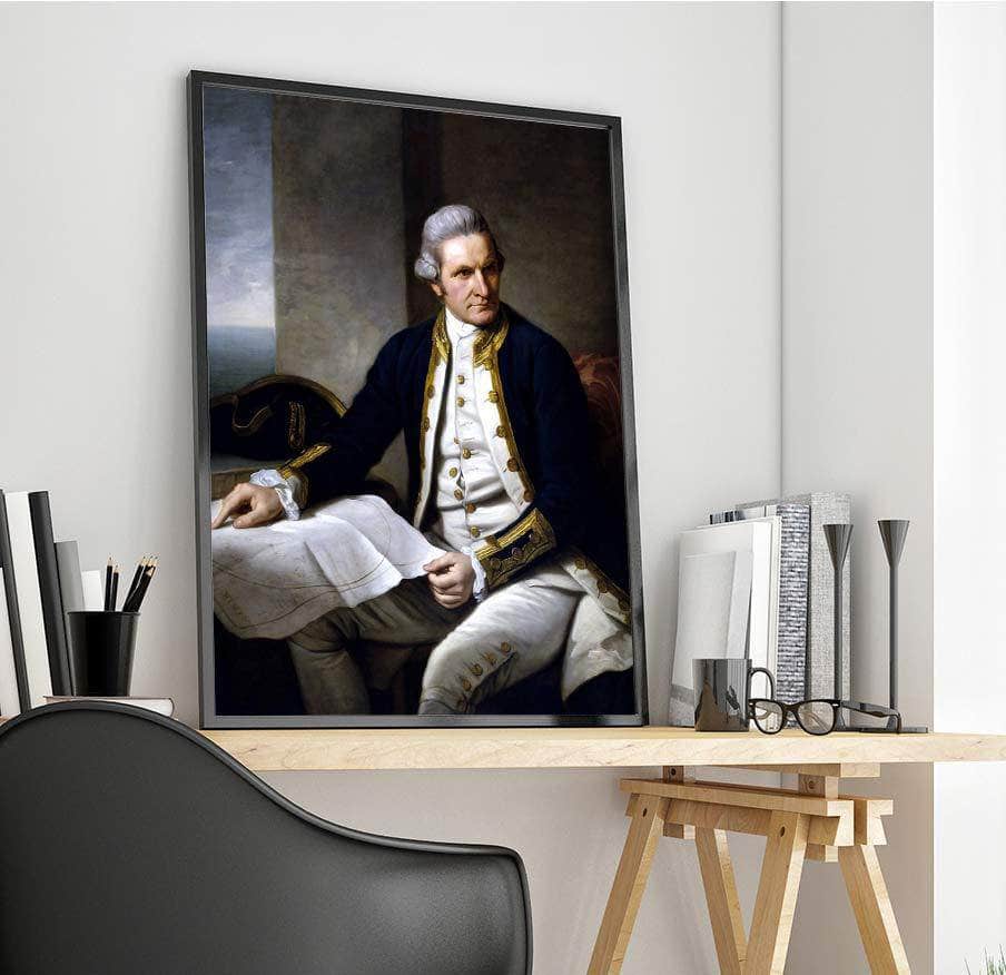 Portrait Of Captain James Cook Painting Nathaniel Dance Canvas Art - Image 4