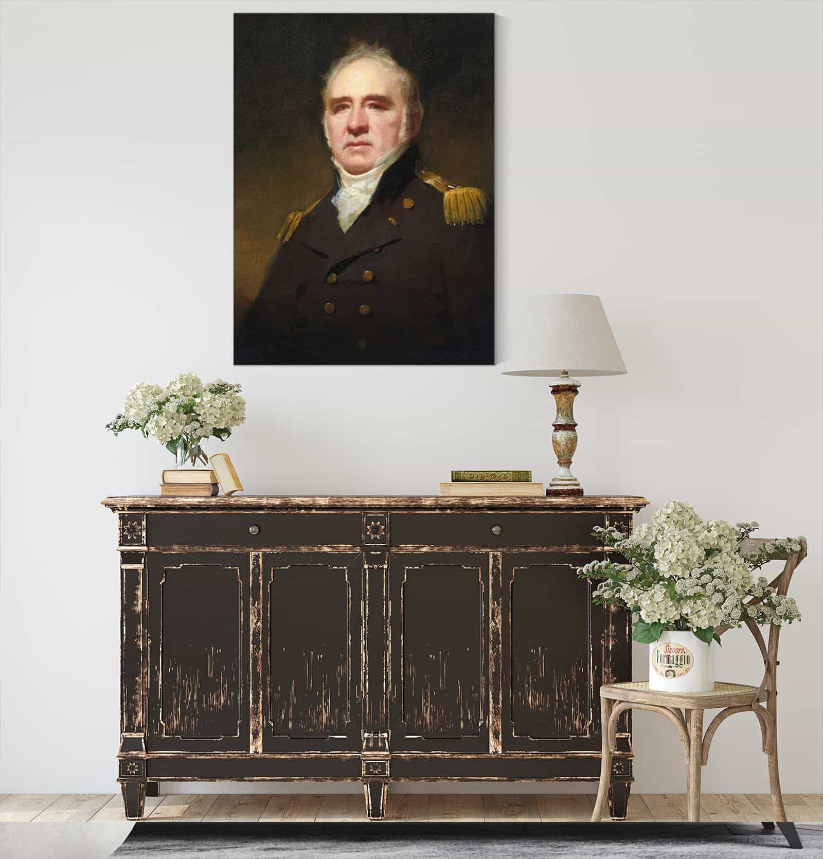 Portrait Of Captain James Forbes Drummond Rn Of Hawthornden by Sir Henry Raeburn - Image 4