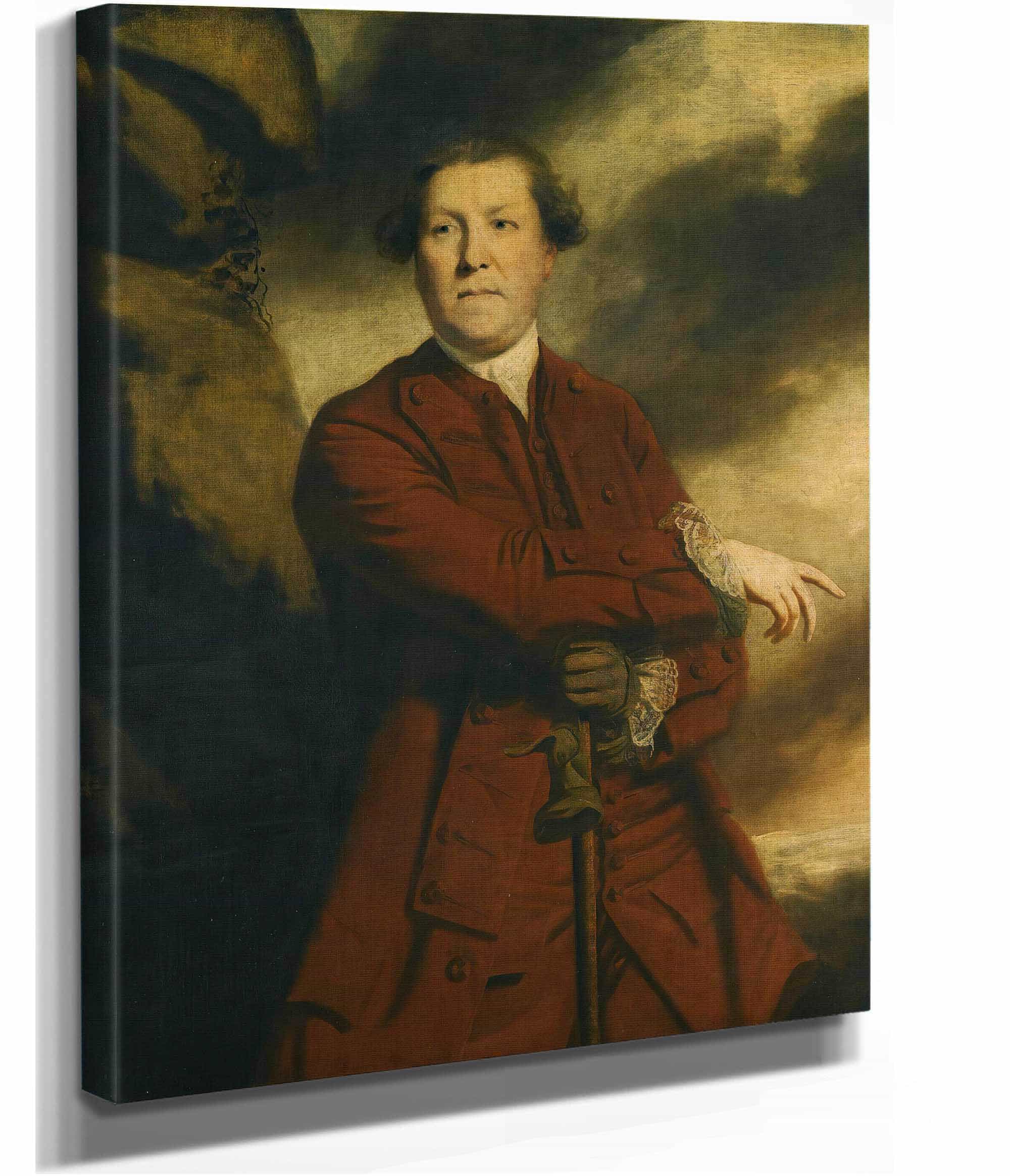 Portrait Of Captain Robert Haldane Of Gleneagles by Sir Joshua Reynolds - Image 2