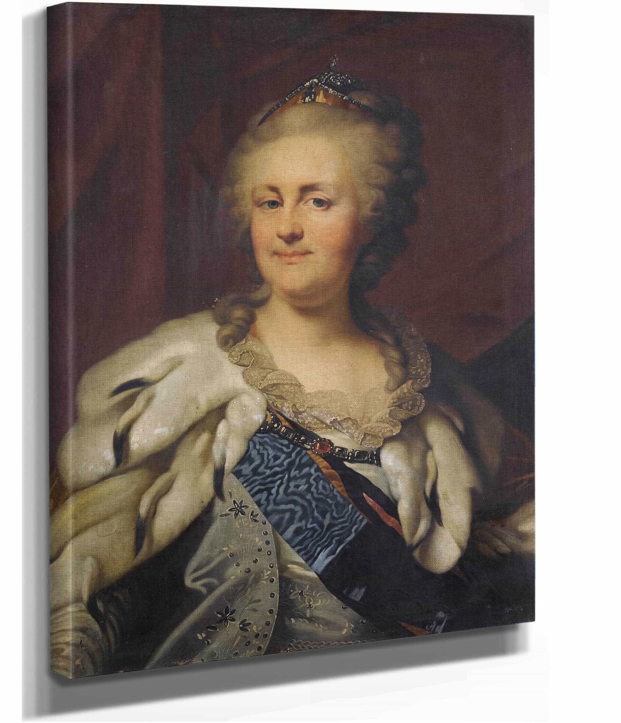 Portrait Of Catherine The Great by Johann Baptist Von Lampi The Elder