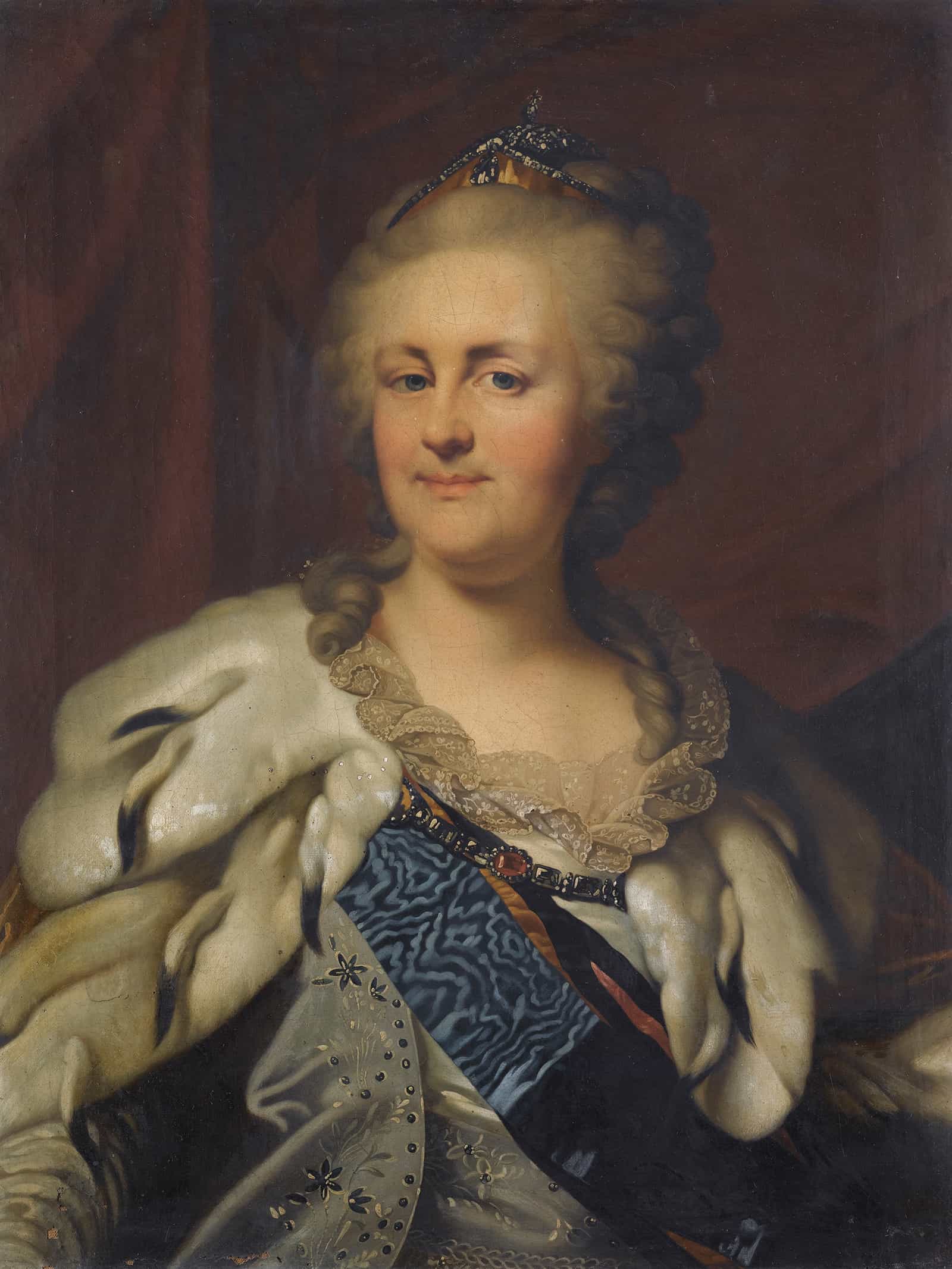 Portrait Of Catherine The Great by Johann Baptist Von Lampi The Elder - Image 2