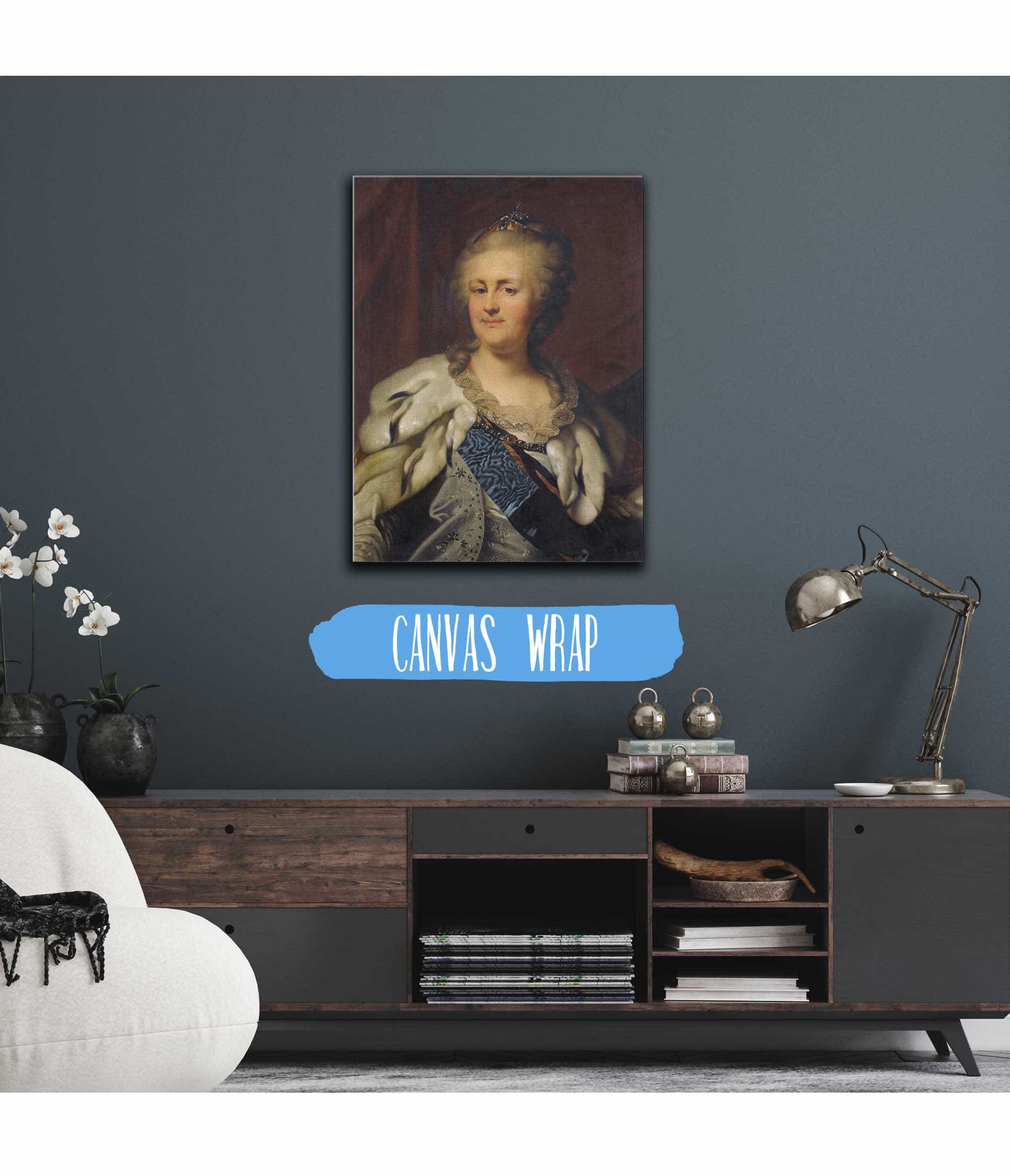 Portrait Of Catherine The Great by Johann Baptist Von Lampi The Elder - Image 3