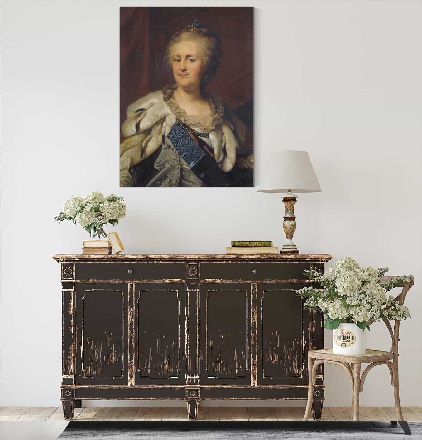 Portrait Of Catherine The Great by Johann Baptist Von Lampi The Elder - Image 4