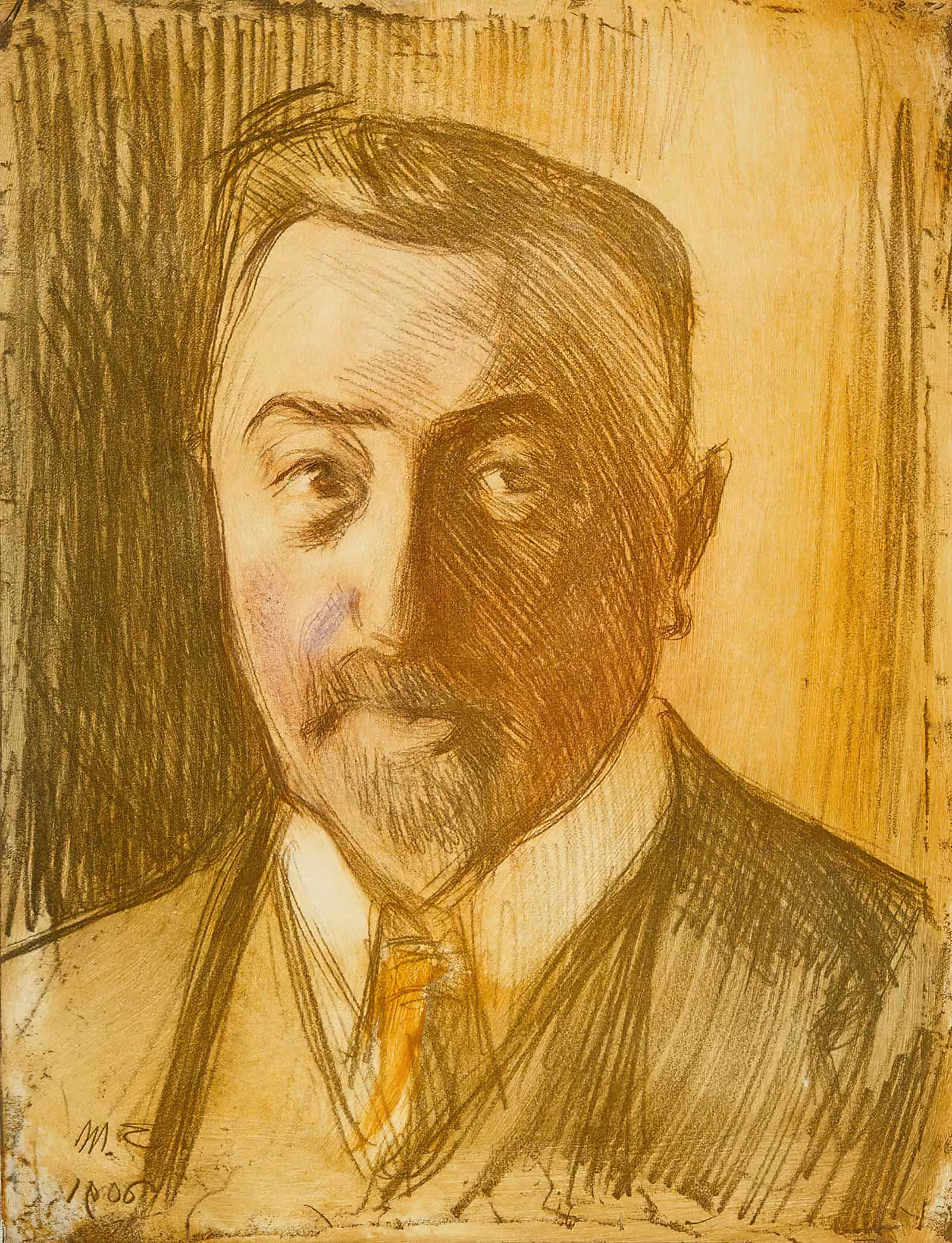 Portrait Of Chamberlain Hjalmar Linder by Magnus Enckell