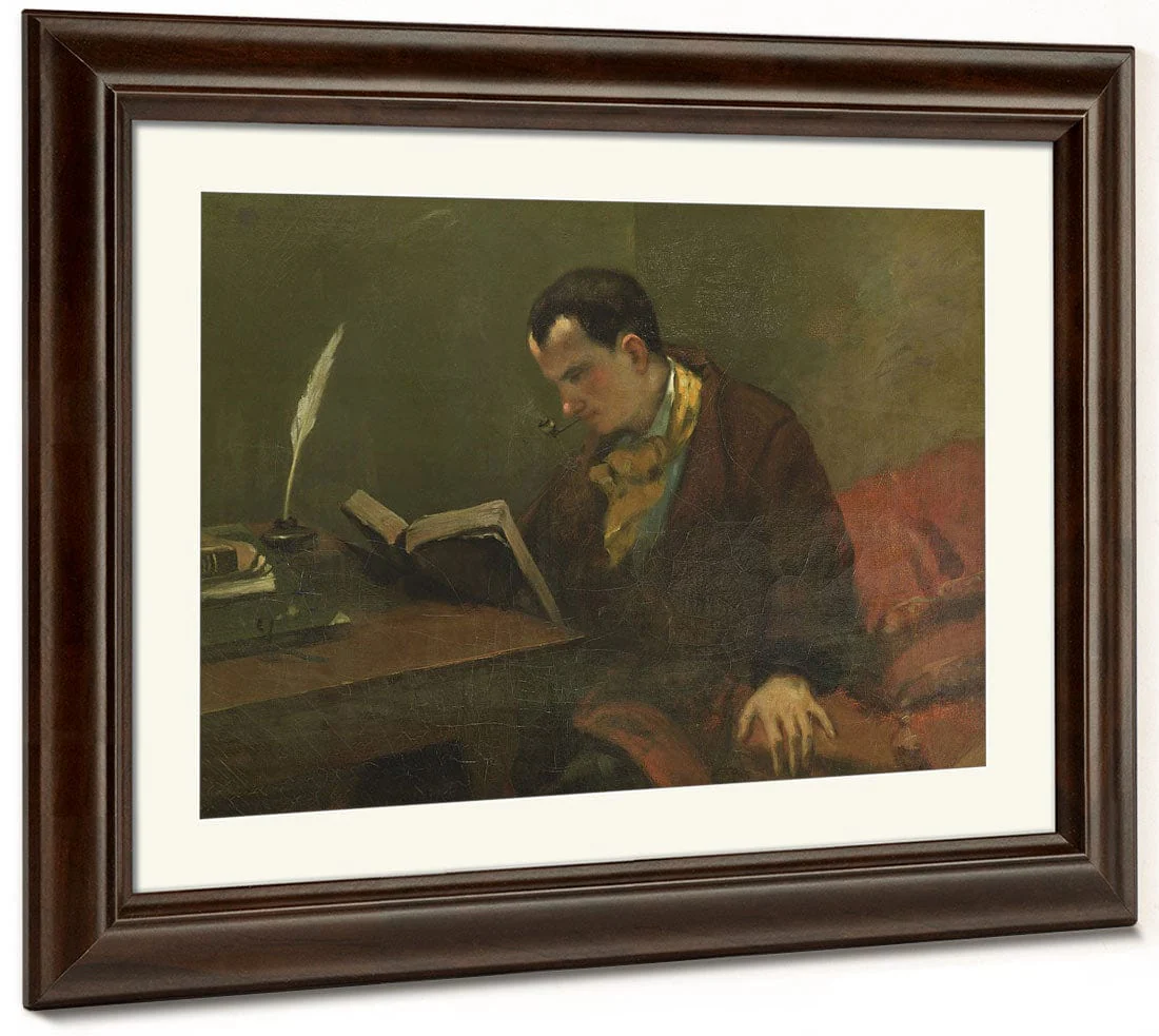 Portrait Of Charles Baudelaire (1821 67) By Jean Desire Gustave Courbet - Image 3