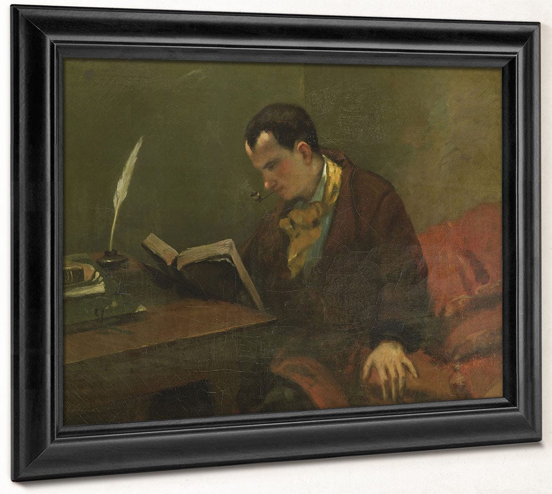 Portrait Of Charles Baudelaire (1821 67) By Jean Desire Gustave Courbet - Image 6