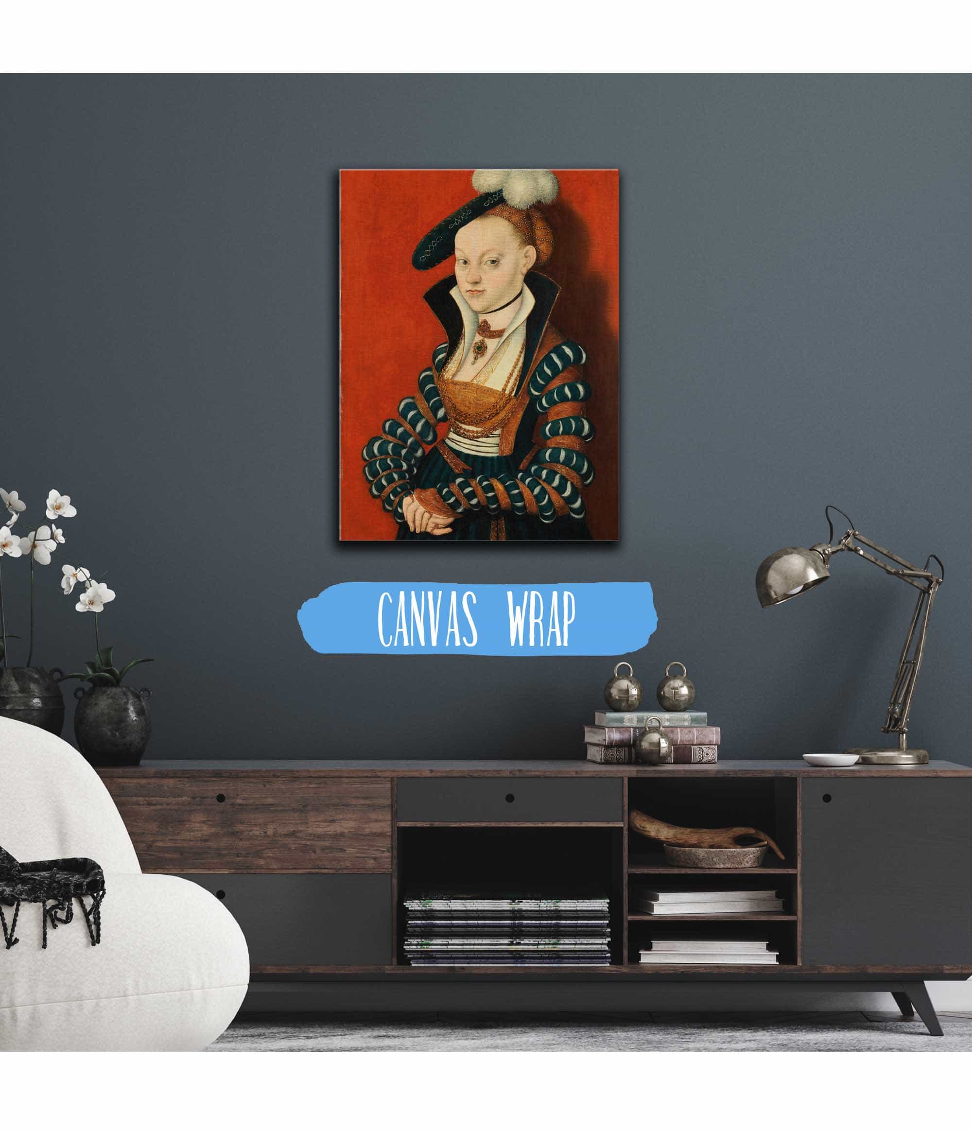 Portrait Of Christiane Of Eulenau by Lucas Cranach The Elder - Image 3