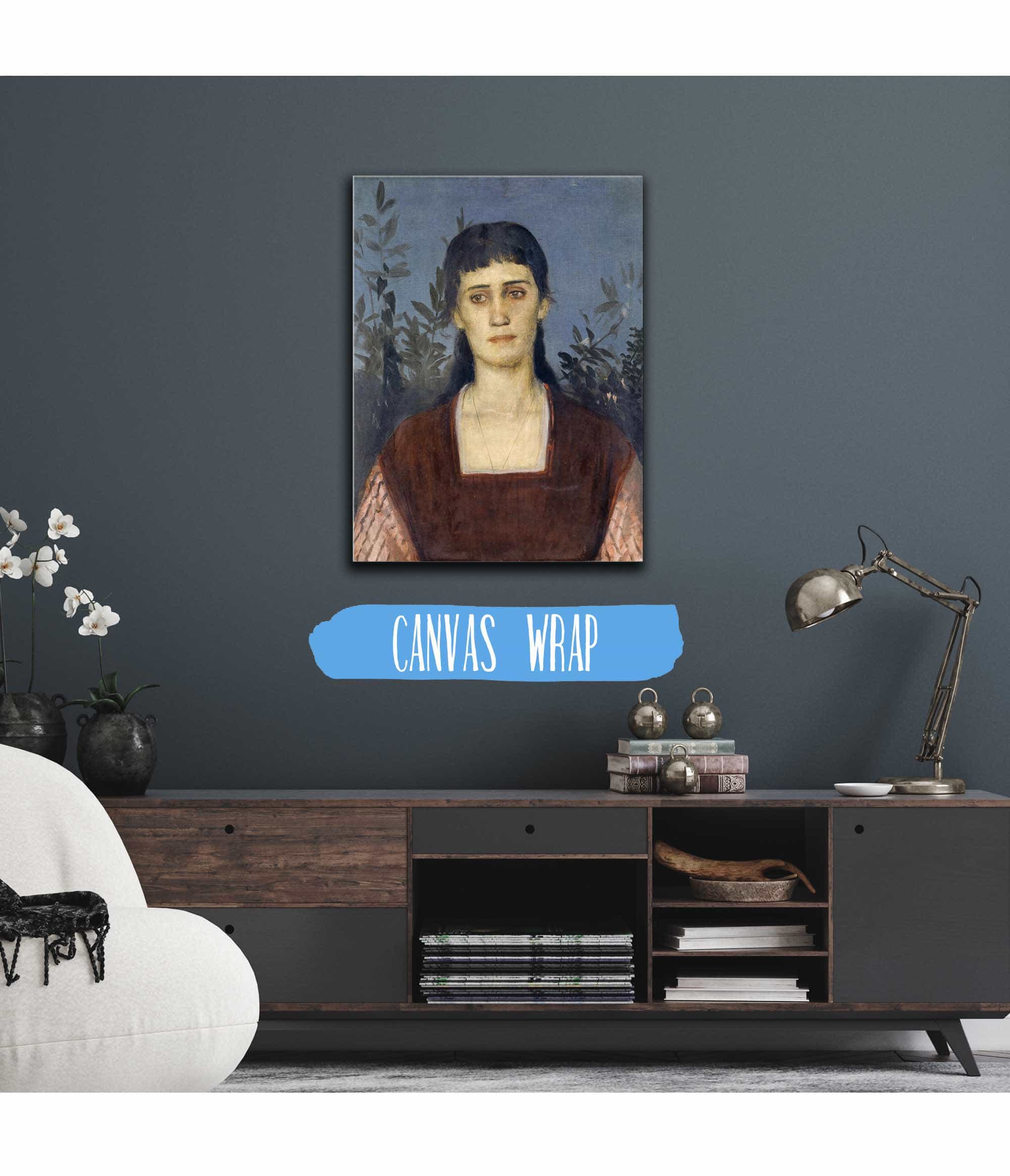 Portrait Of Clara Bruckmann Bocklin Eldest Daughter Of The Artist by Arnold Bocklin - Image 3