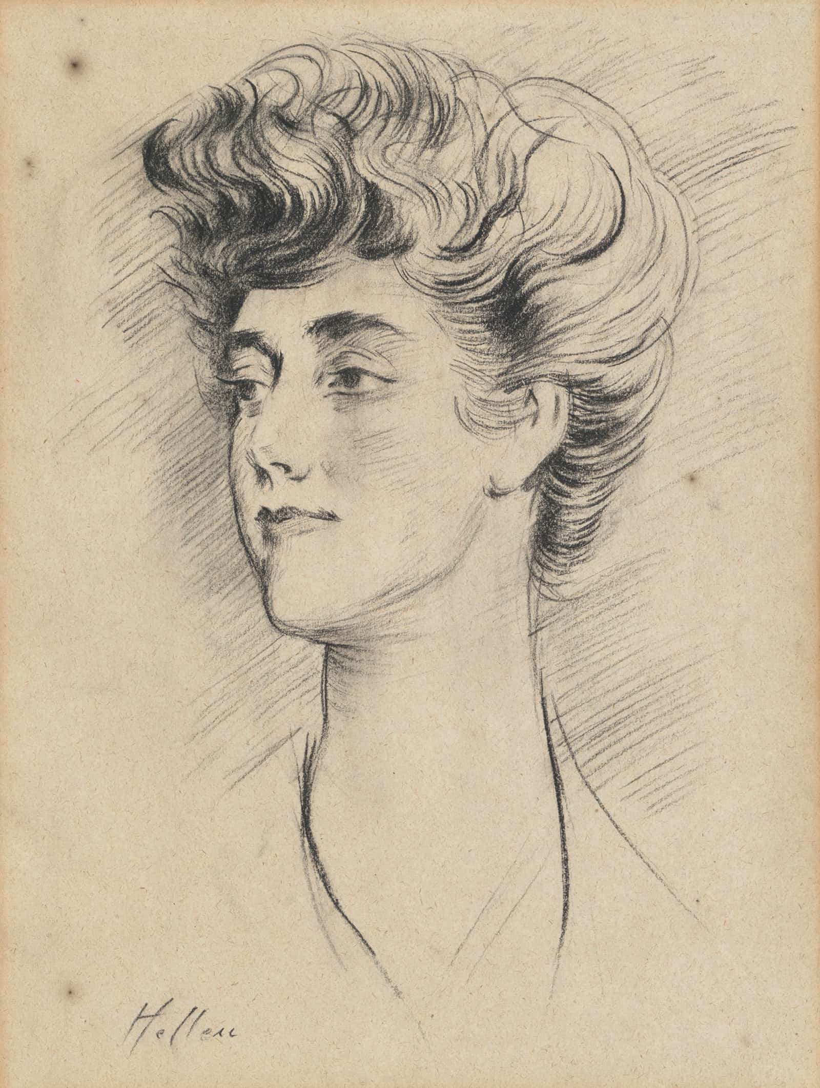 Portrait Of Constance Herbert Second Marchioness Of Ripon by Paul Cesar Helleu