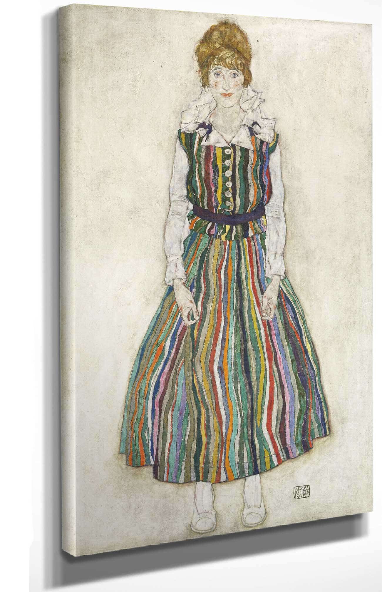Portrait Of Edith The Artists Wife by Egon Schiele - Image 4