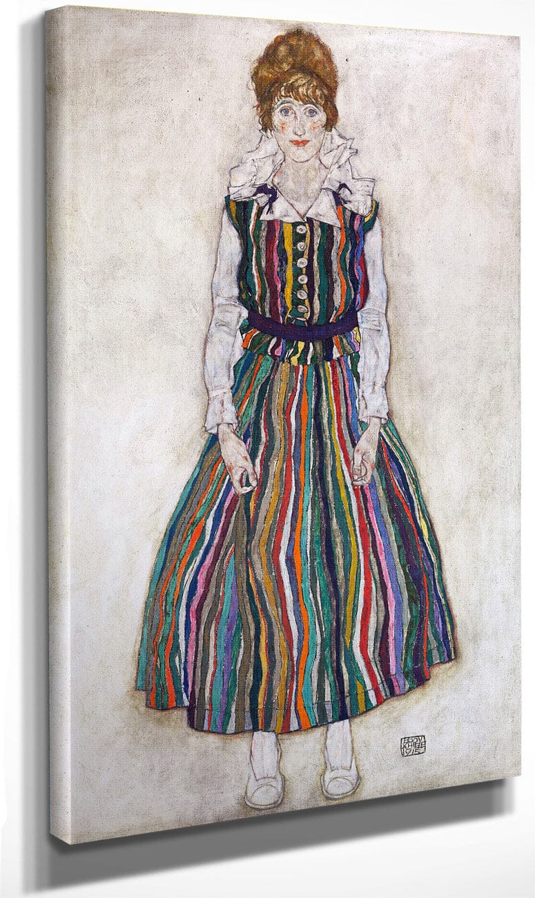 Portrait Of Edith (The Artist's Wife) By Egon Schiele