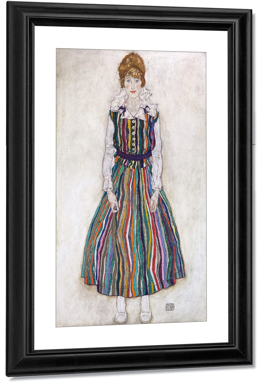 Portrait Of Edith (The Artist's Wife) By Egon Schiele - Image 2