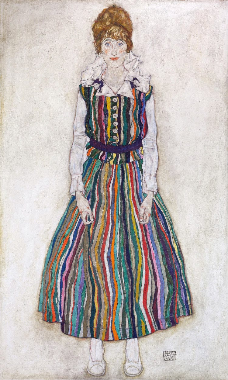 Portrait Of Edith (The Artist's Wife) By Egon Schiele - Image 5
