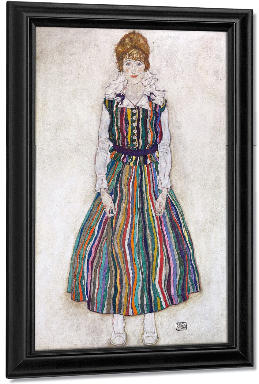 Portrait Of Edith (The Artist's Wife) By Egon Schiele - Image 6