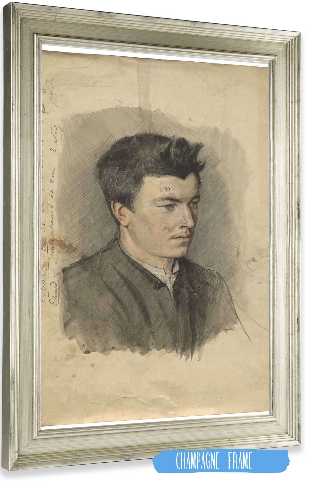 Portrait Of Eduard Lebars by Ladislav Mednyanszky