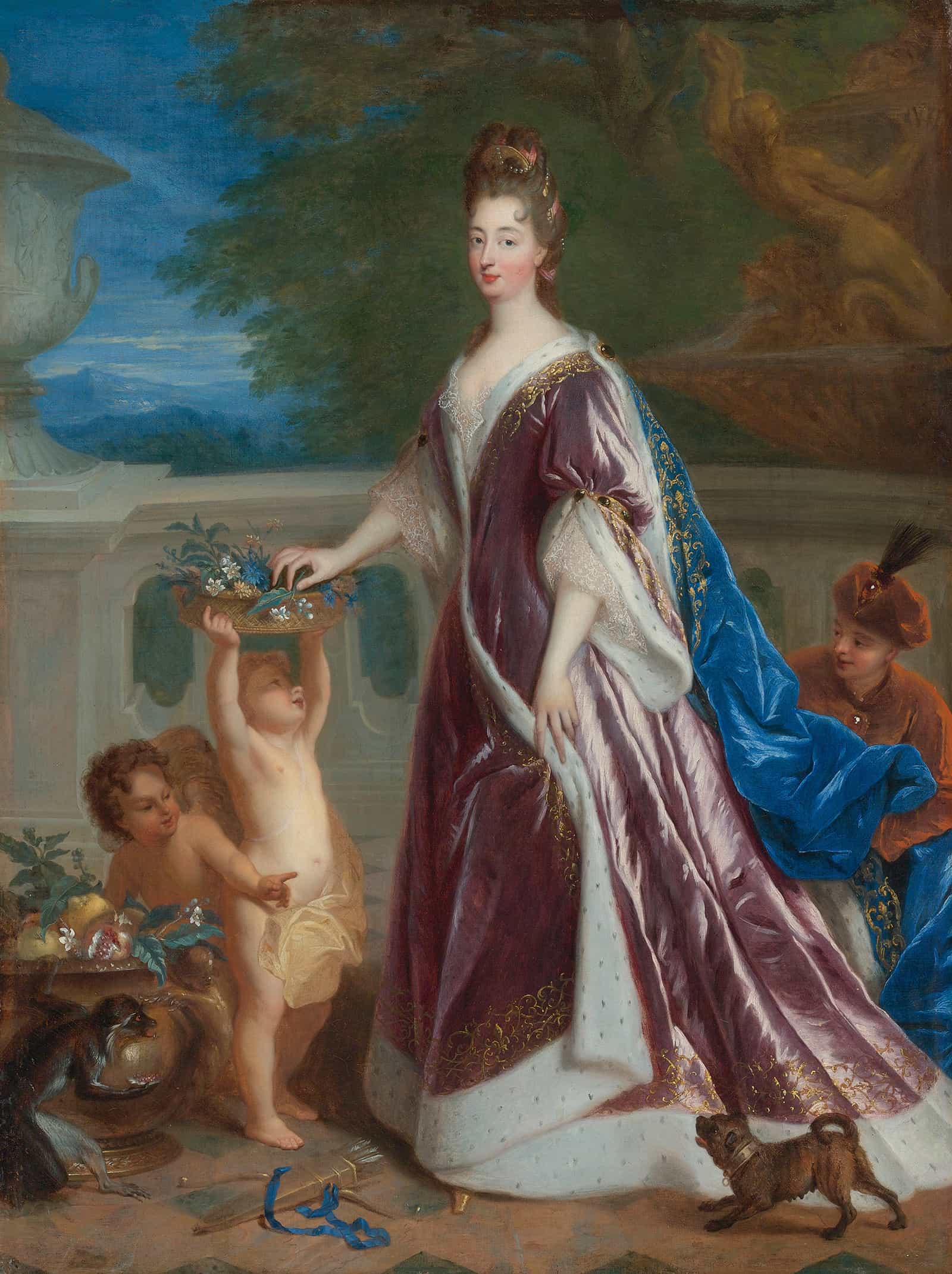 Portrait Of Elisabeth Charlotte De Baviere The Princess Palatine by Jean Francois De Troy - Image 2
