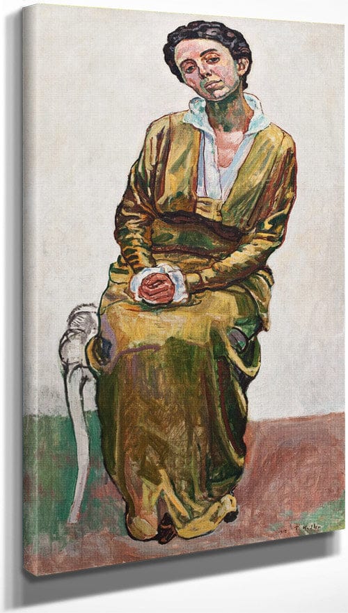 Portrait Of Emma 1915 Art Nouveau By Ferdinand Hodler - Image 3