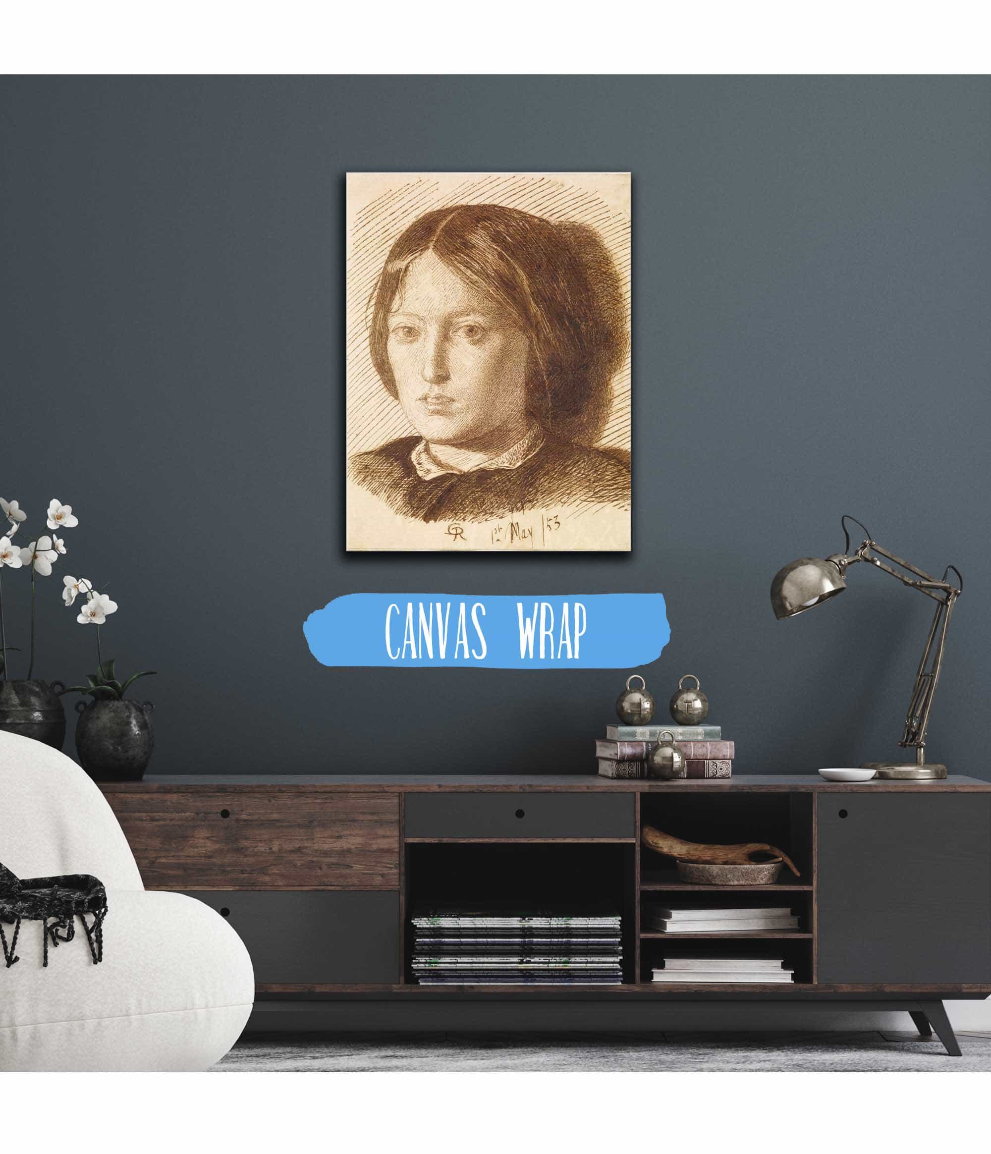 Portrait Of Emma Madox Brown by Dante Gabriel Rossetti - Image 3