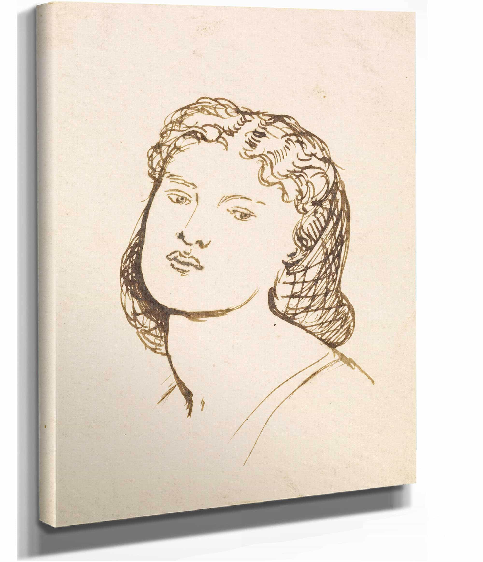 Portrait Of Fanny Cornforth by Dante Gabriel Rossetti - Image 2