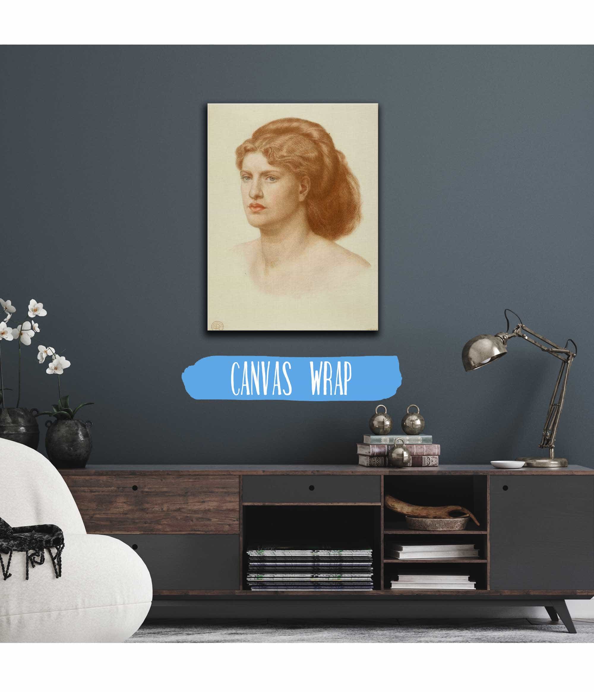 Portrait Of Fanny Cornforth Head And Shoulders by Dante Gabriel Rossetti - Image 3