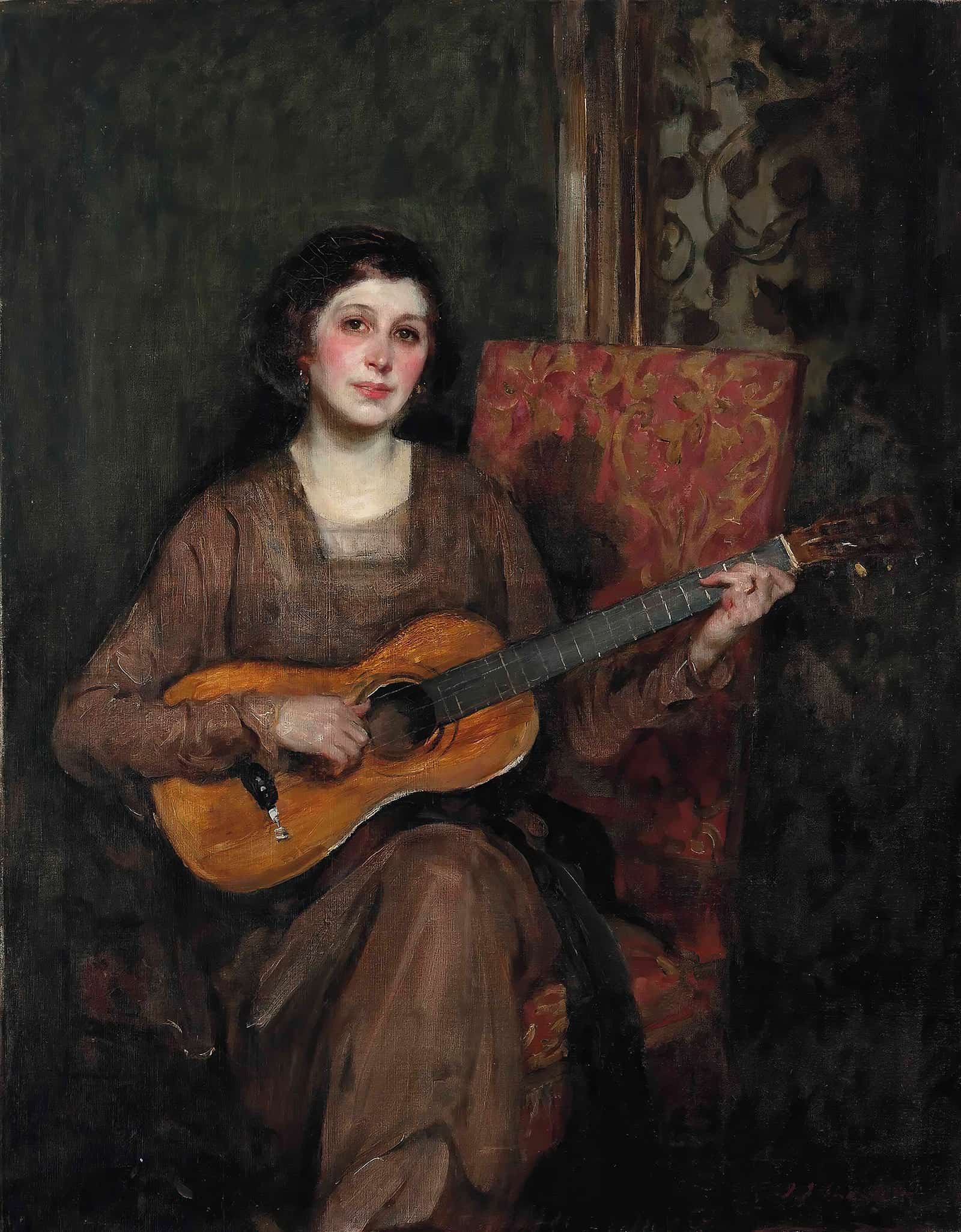 Portrait Of Florence Shannon The Artists Wife by James Jebusa Shannon