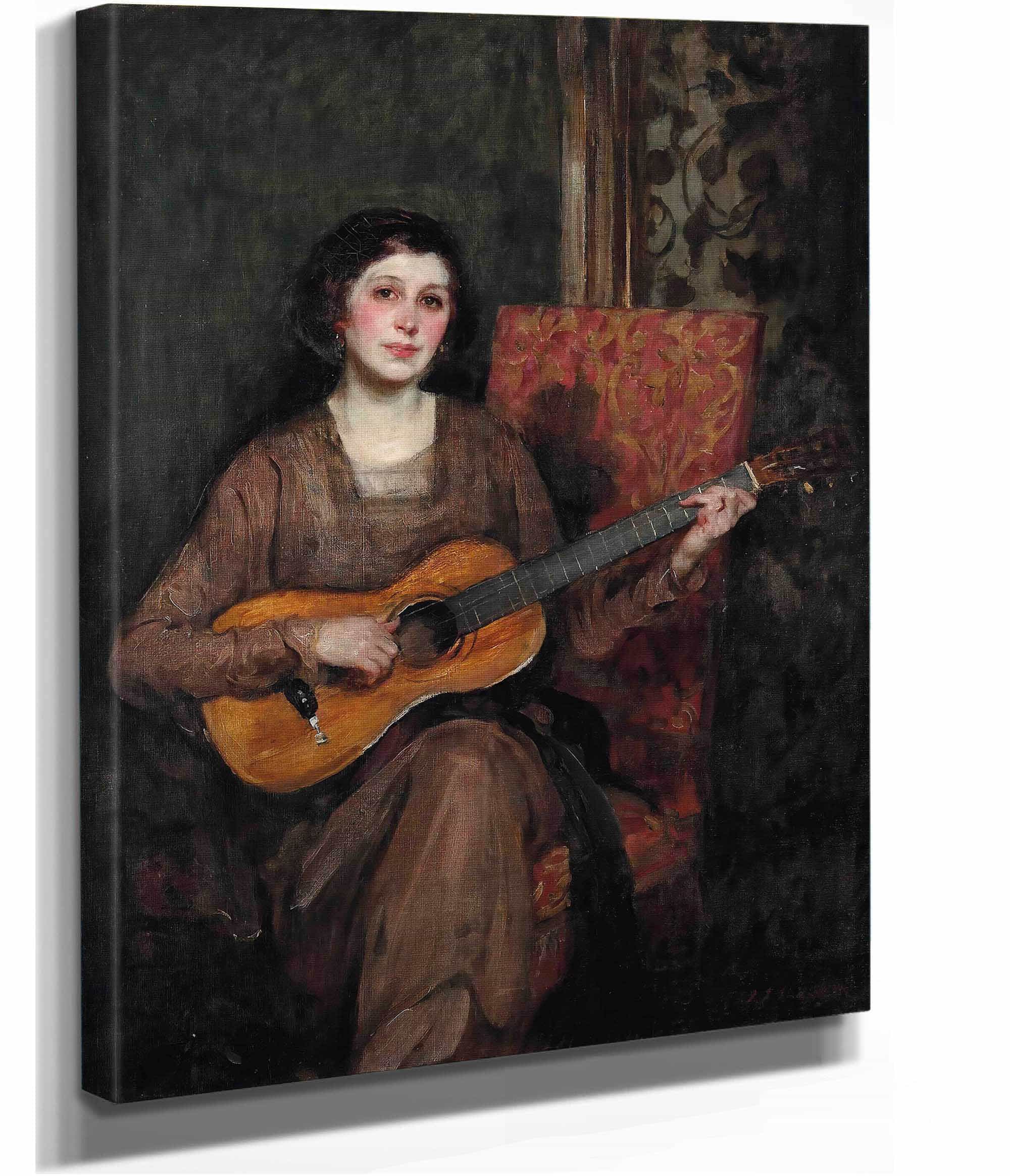 Portrait Of Florence Shannon The Artists Wife by James Jebusa Shannon - Image 2