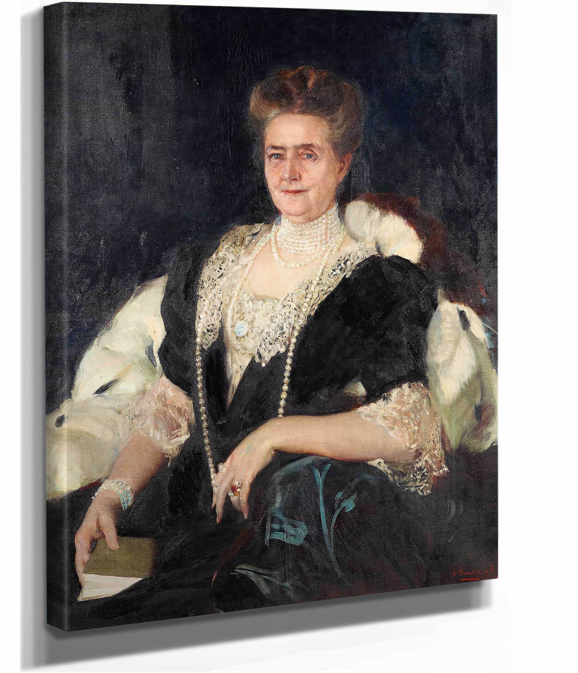 Portrait Of Frances Tracy Morgan by Joaquin Sorolla