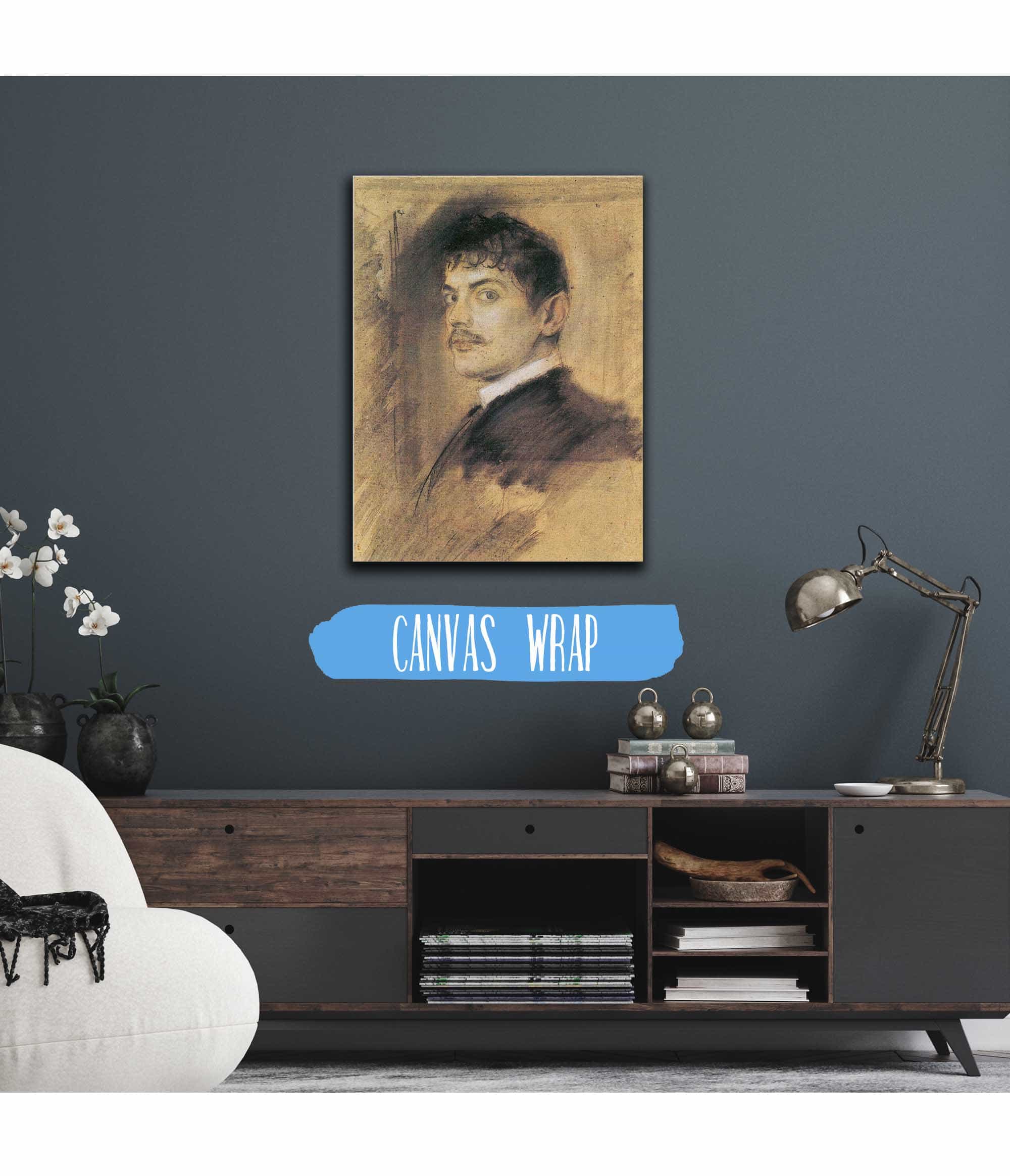 Portrait Of Franz Von Stuck by Franz Von Lenbach - Image 3
