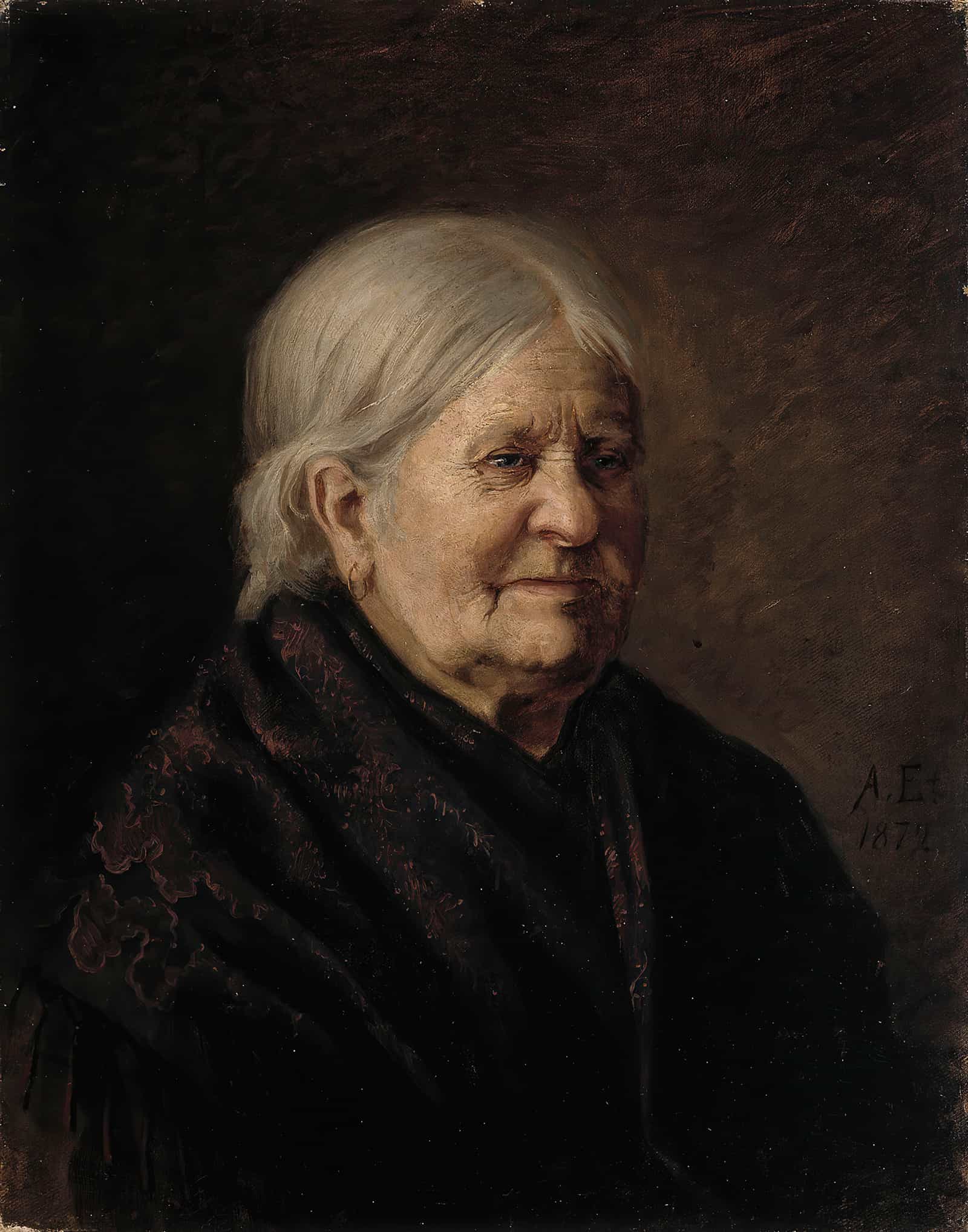Portrait Of Fredrika Snygg Tajta by Albert Edelfelt