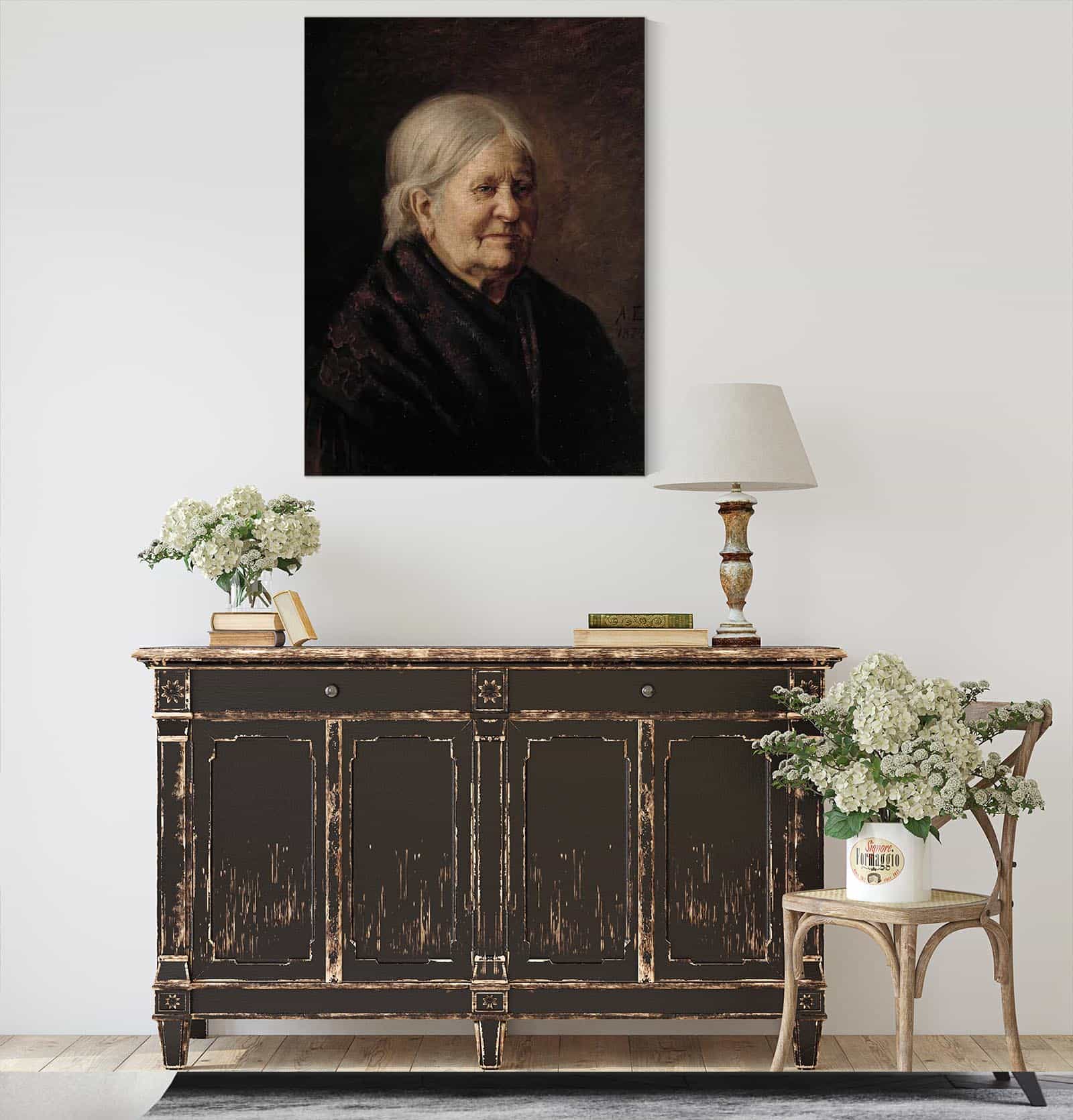 Portrait Of Fredrika Snygg Tajta by Albert Edelfelt - Image 4