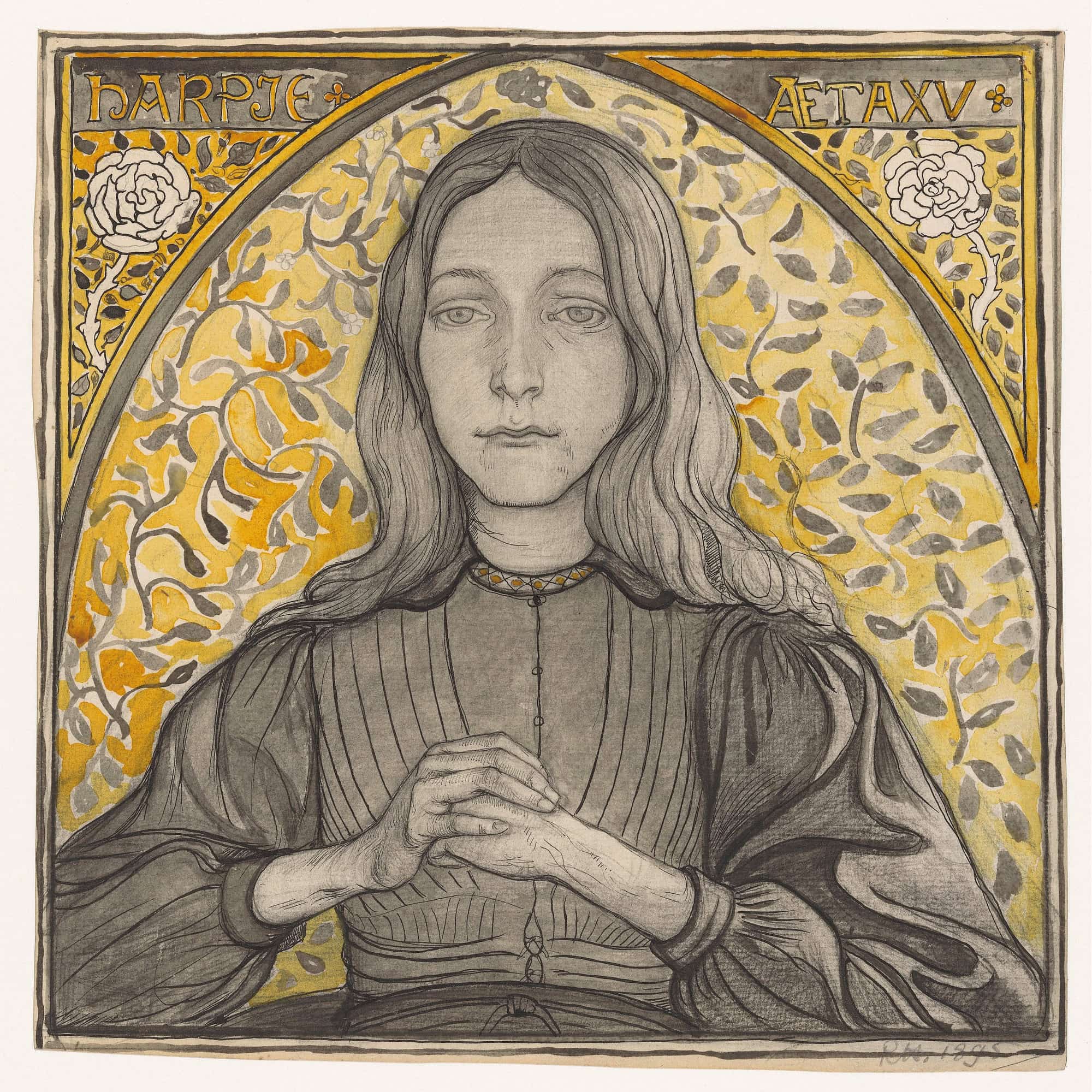 Portrait Of Harpje Aged by Richard Nicolaus Roland Holst - Image 9