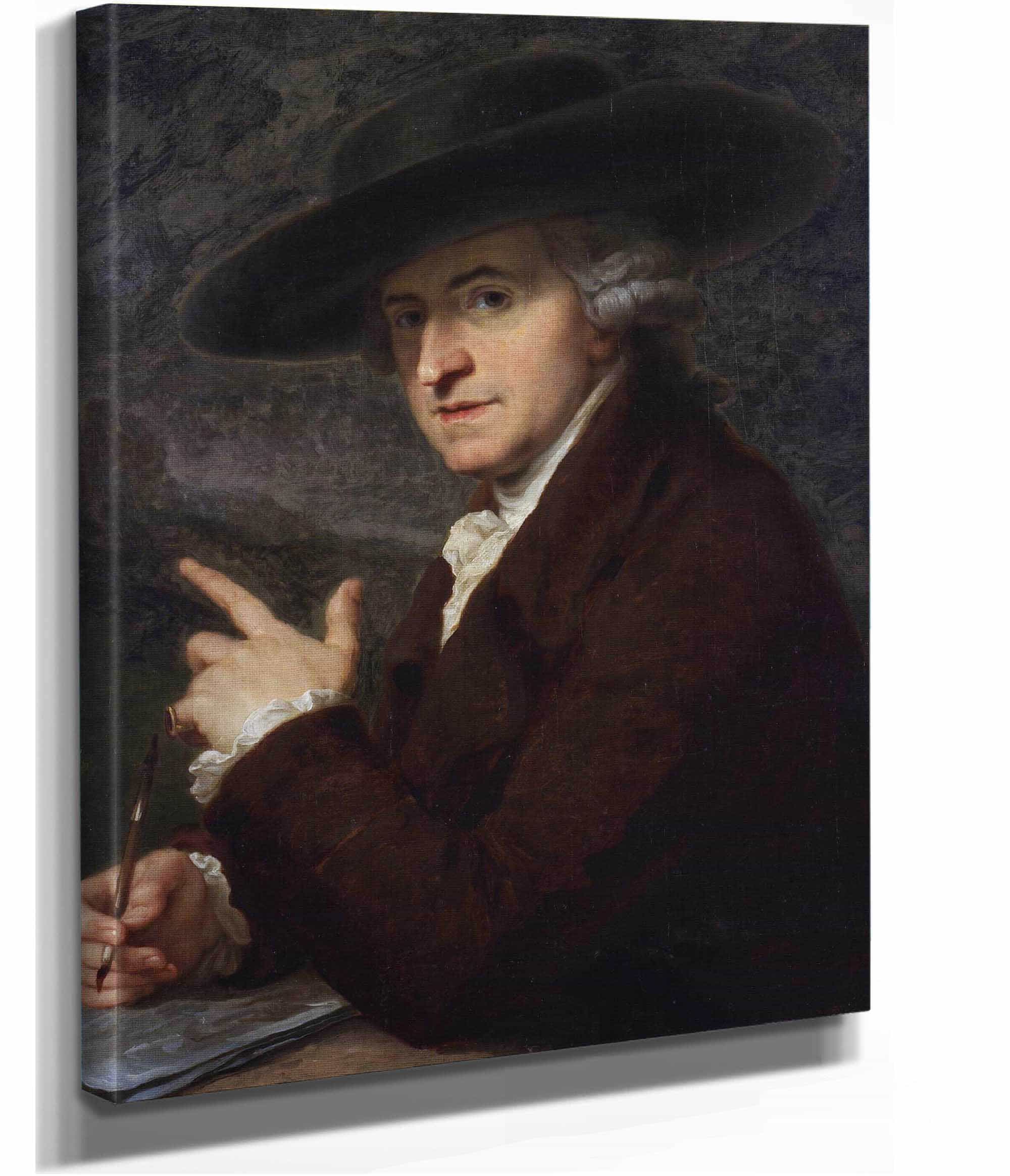 Portrait Of Her Husband The Painter Antonio Zucchi by Angelica Kauffmann - Image 2