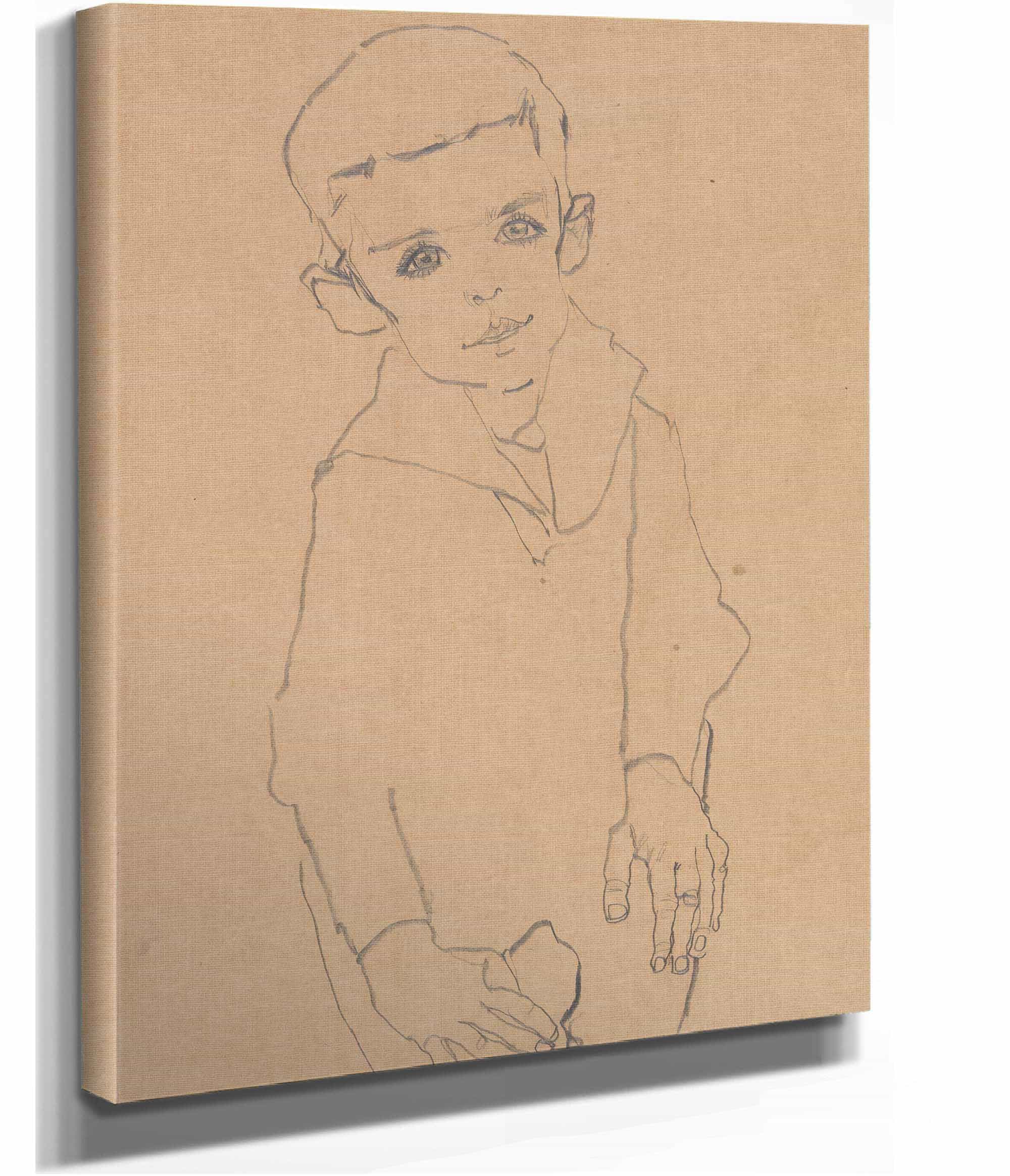 Portrait Of Herbert Rainer by Egon Schiele - Image 2