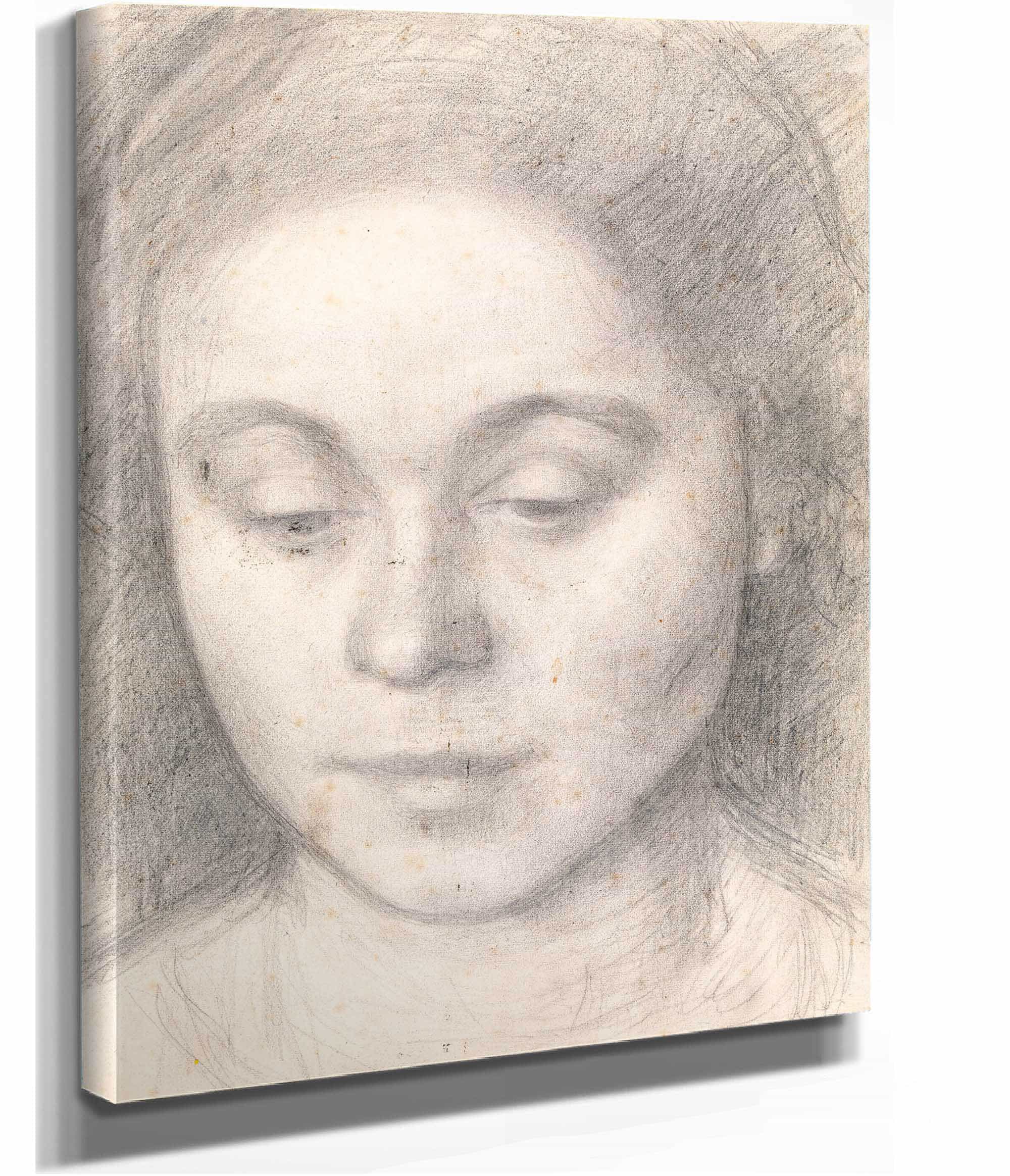 Portrait Of Ida The Artists Wife by Vilhelm Hammershoi - Image 2